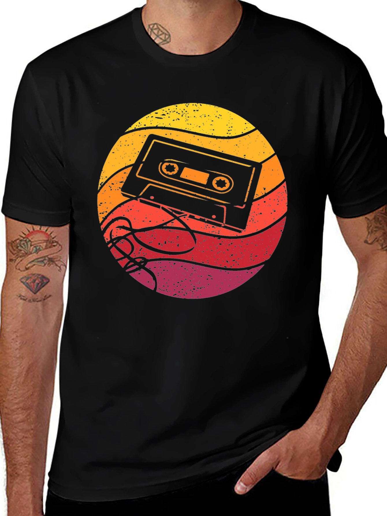 Variant 21 of Retro Cassette Tape Graphic Tee