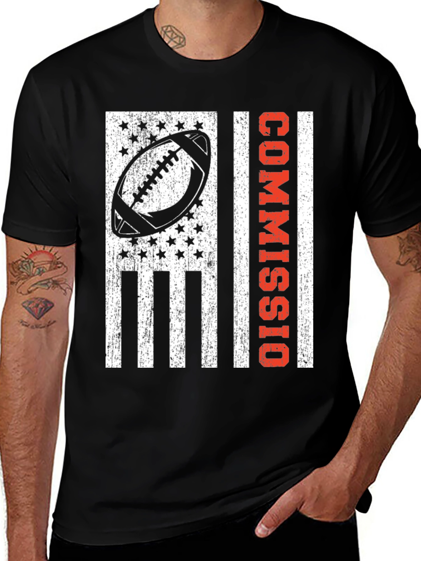 Football Commissioner Flag T-Shirt
