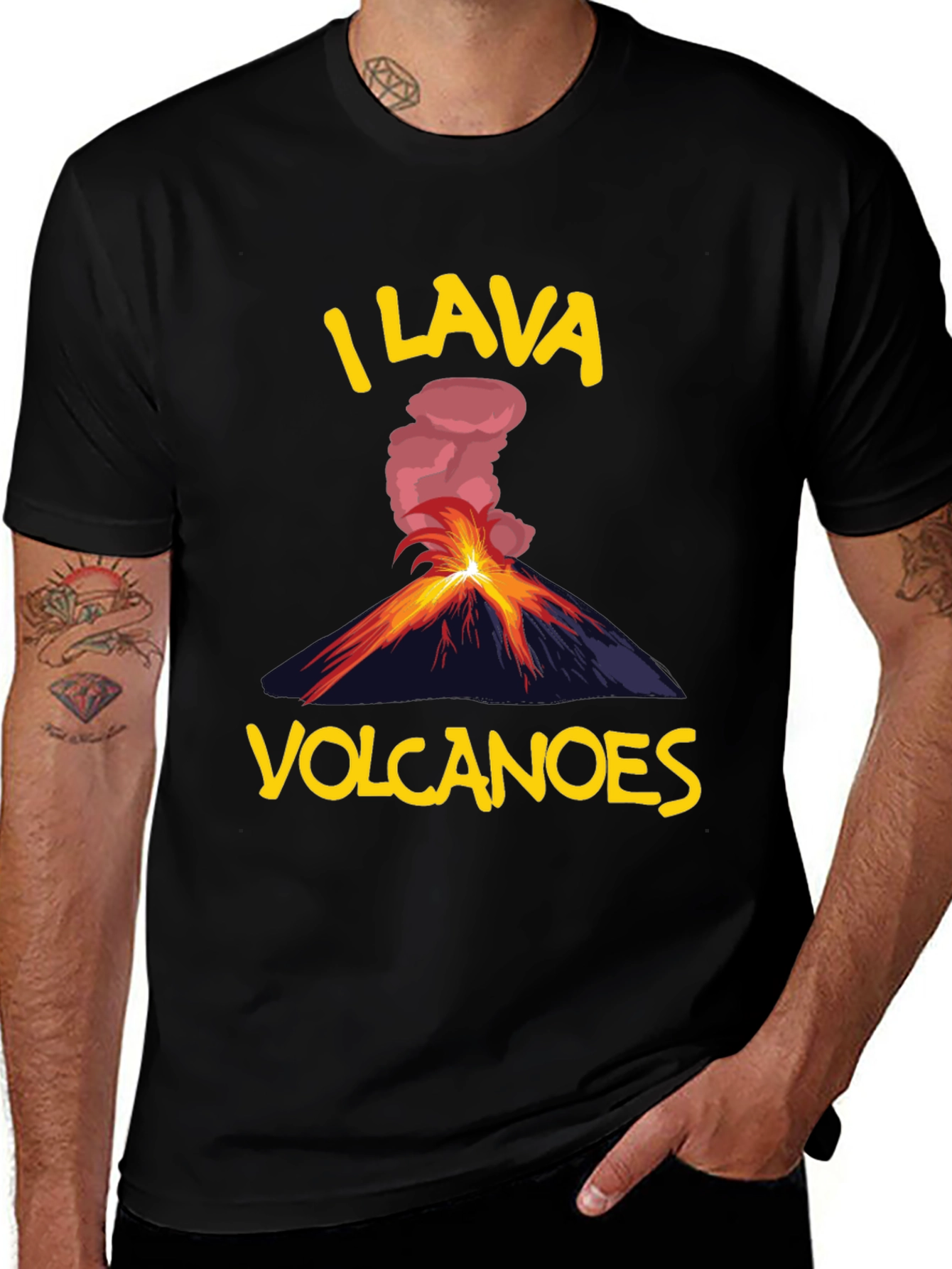 Variant 12 of I Lava Volcanoes T-Shirt - Funny Volcano Lover Tee