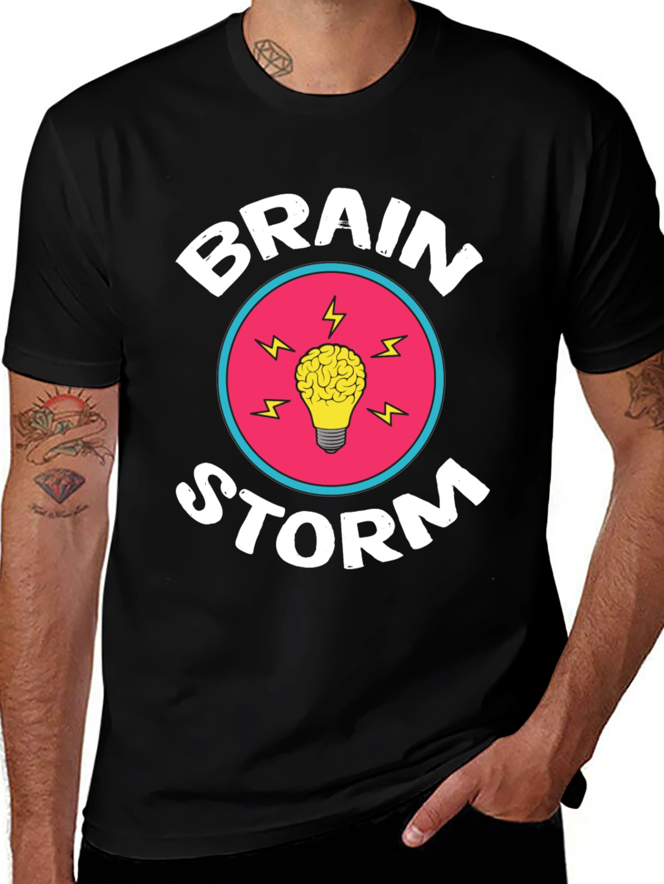 Variant 5 of Brainstorm Graphic T-Shirt - Creative Idea Tee