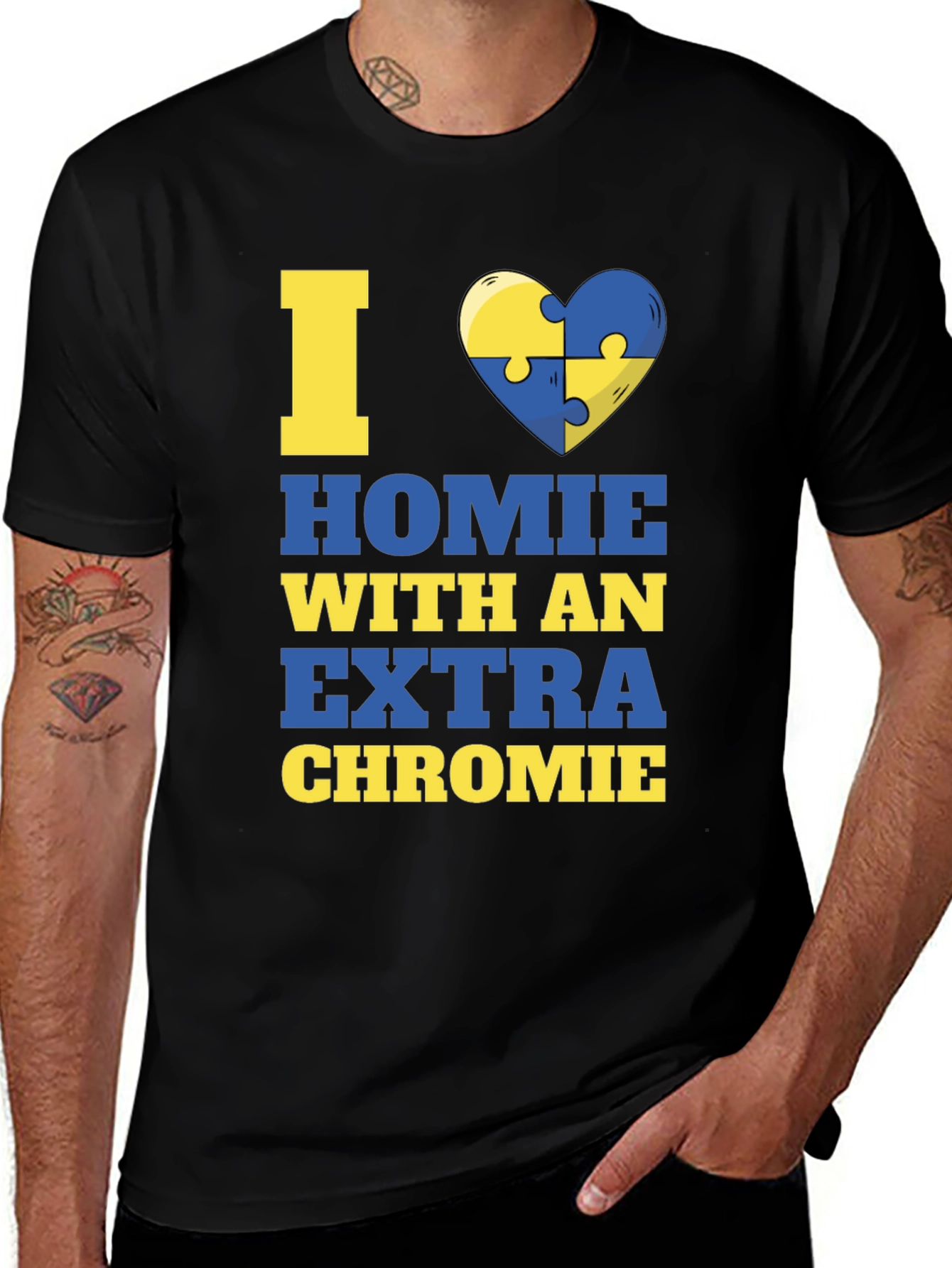 Variant 9 of I Heart Homie with Extra Chromie T-Shirt