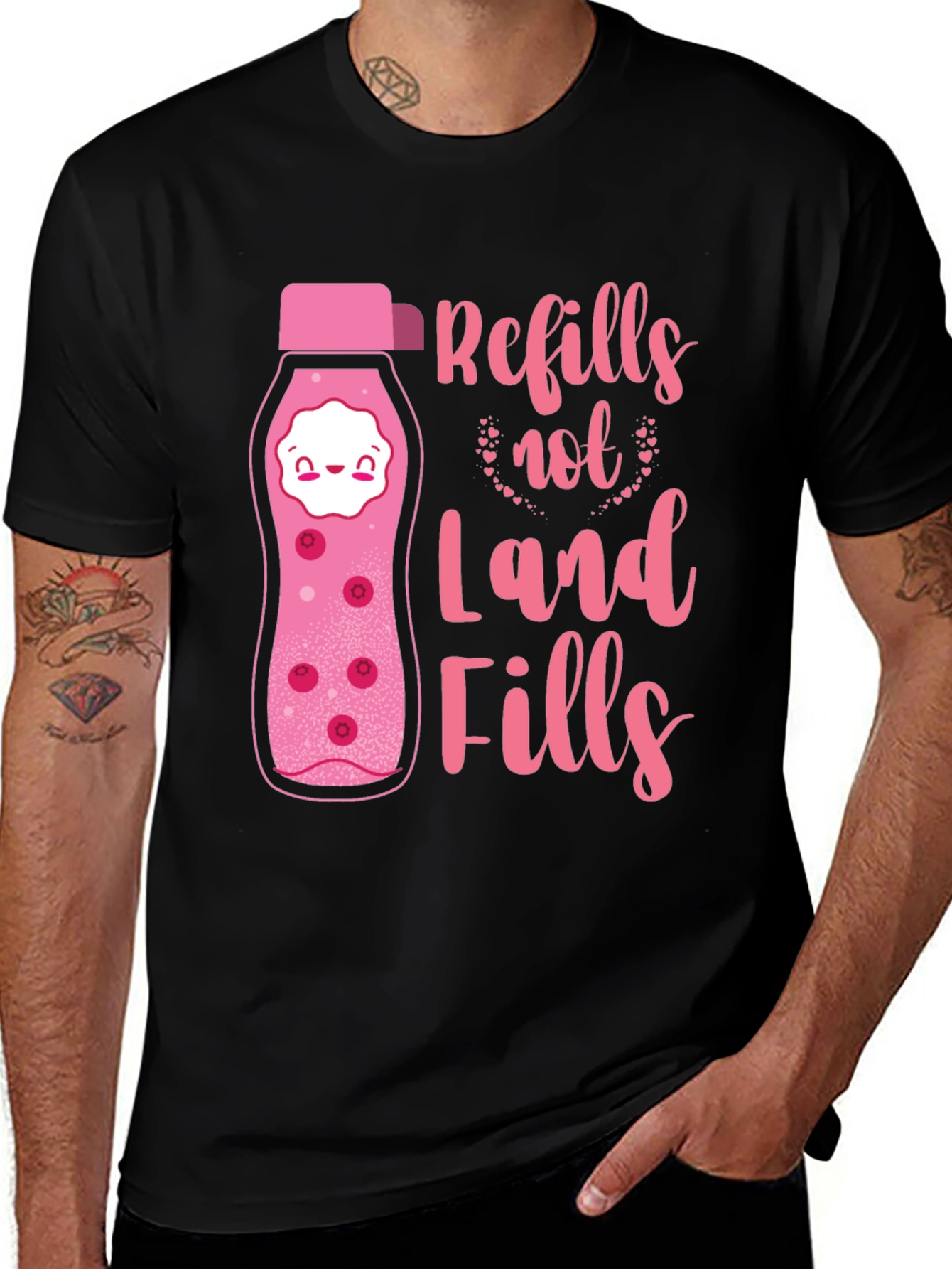 Variant 22 of Refills Not Landfills Graphic T-Shirt