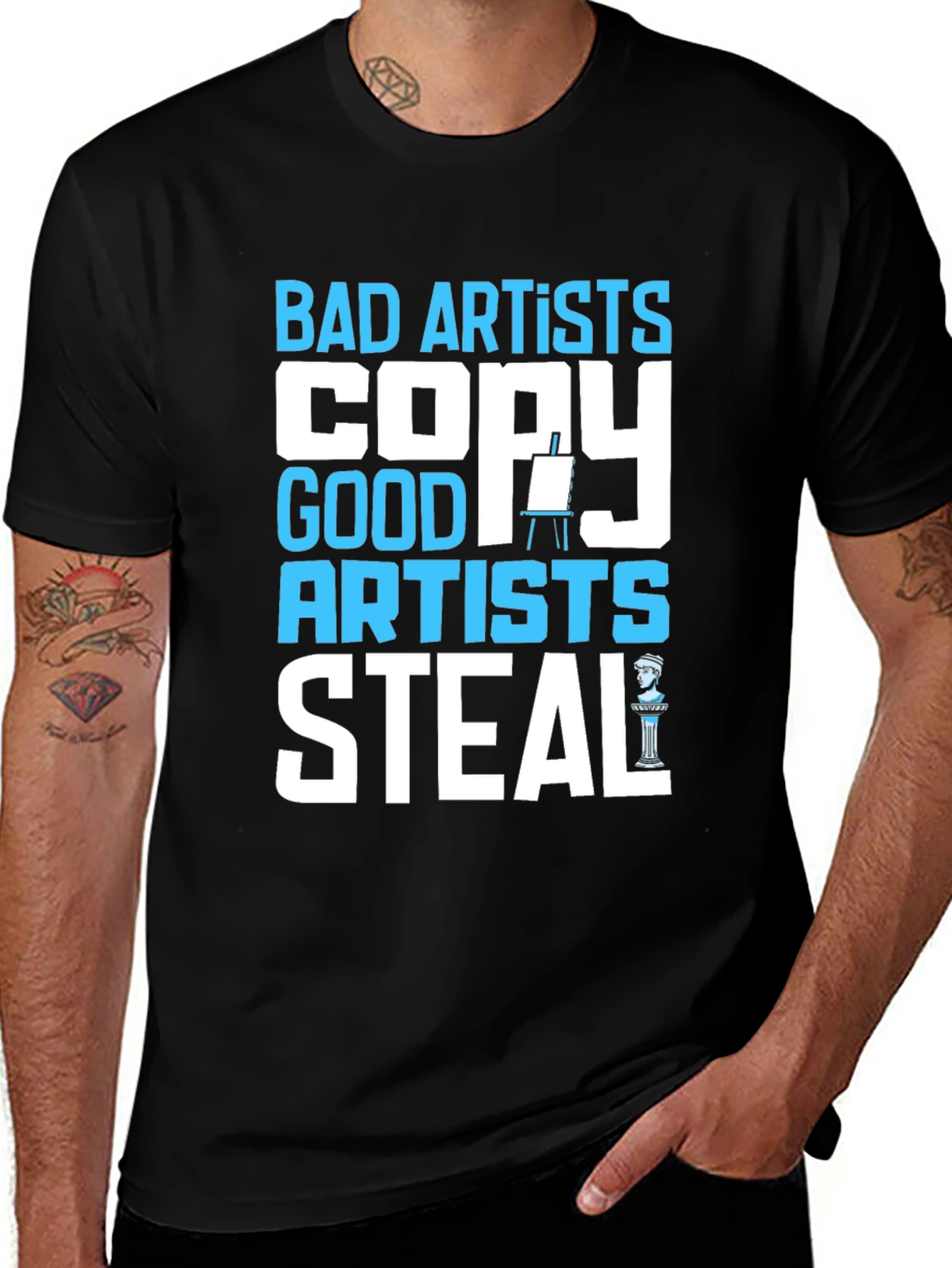 Variant 15 of Bad Artists Copy Good Artists Steal Graphic T-Shirt