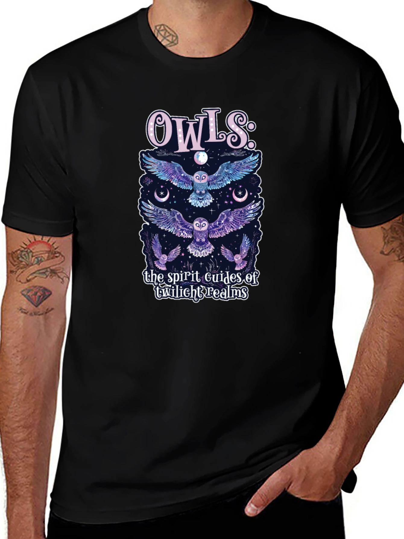 Variant 18 of Owls Spirit Guides T-Shirt