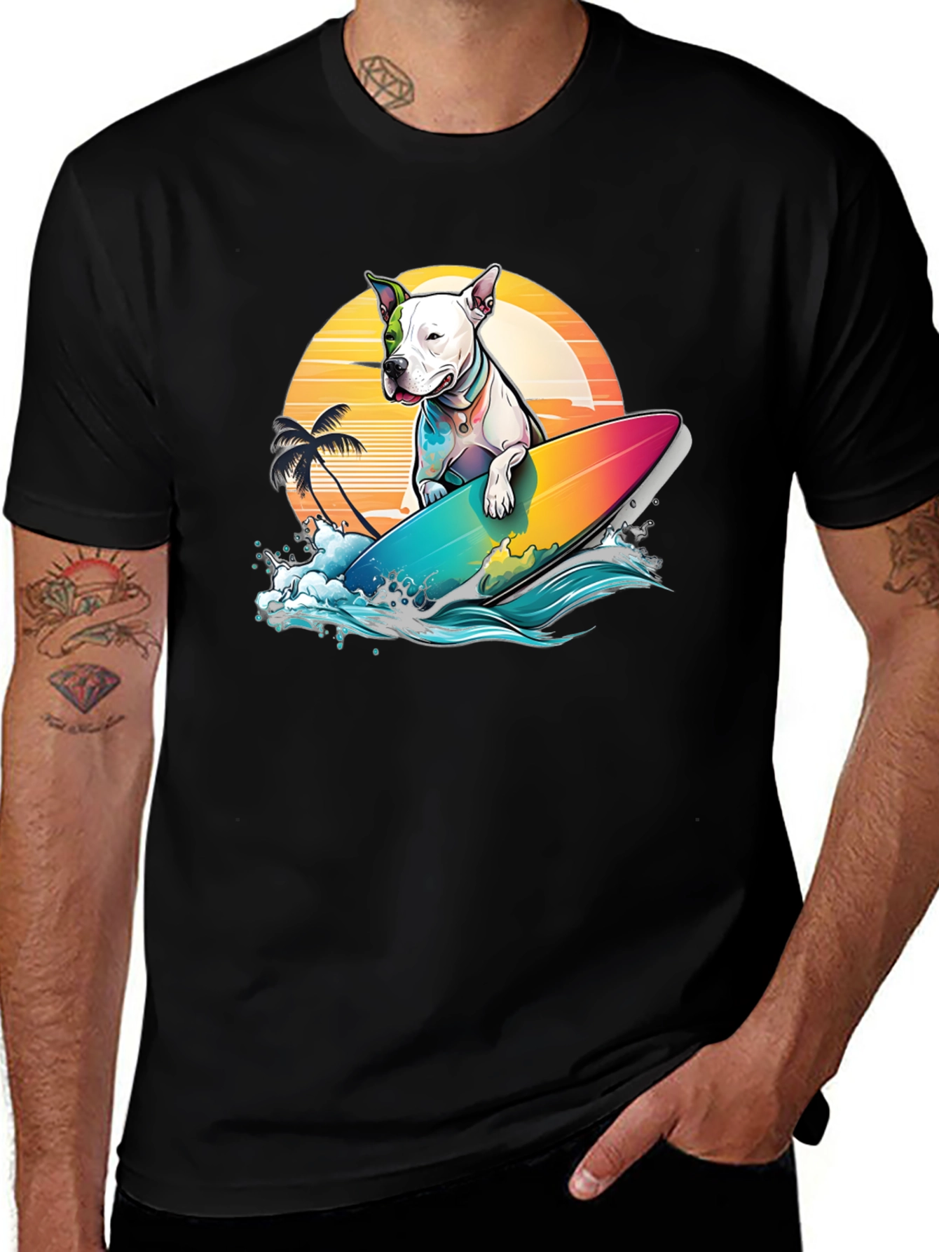 Variant 10 of Dog Surfing T-Shirt