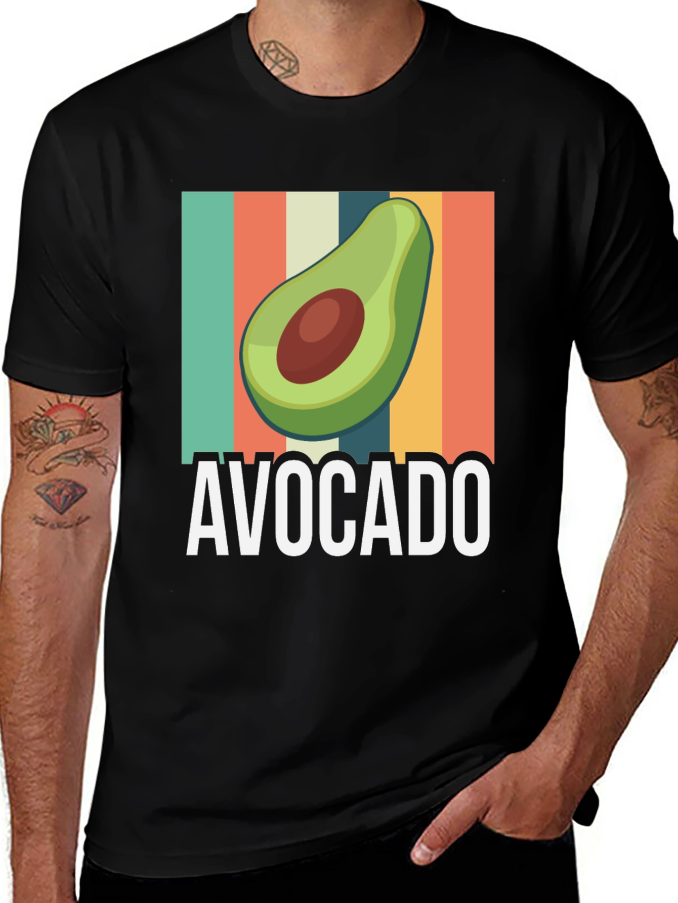 Variant 23 of Retro Avocado T-Shirt