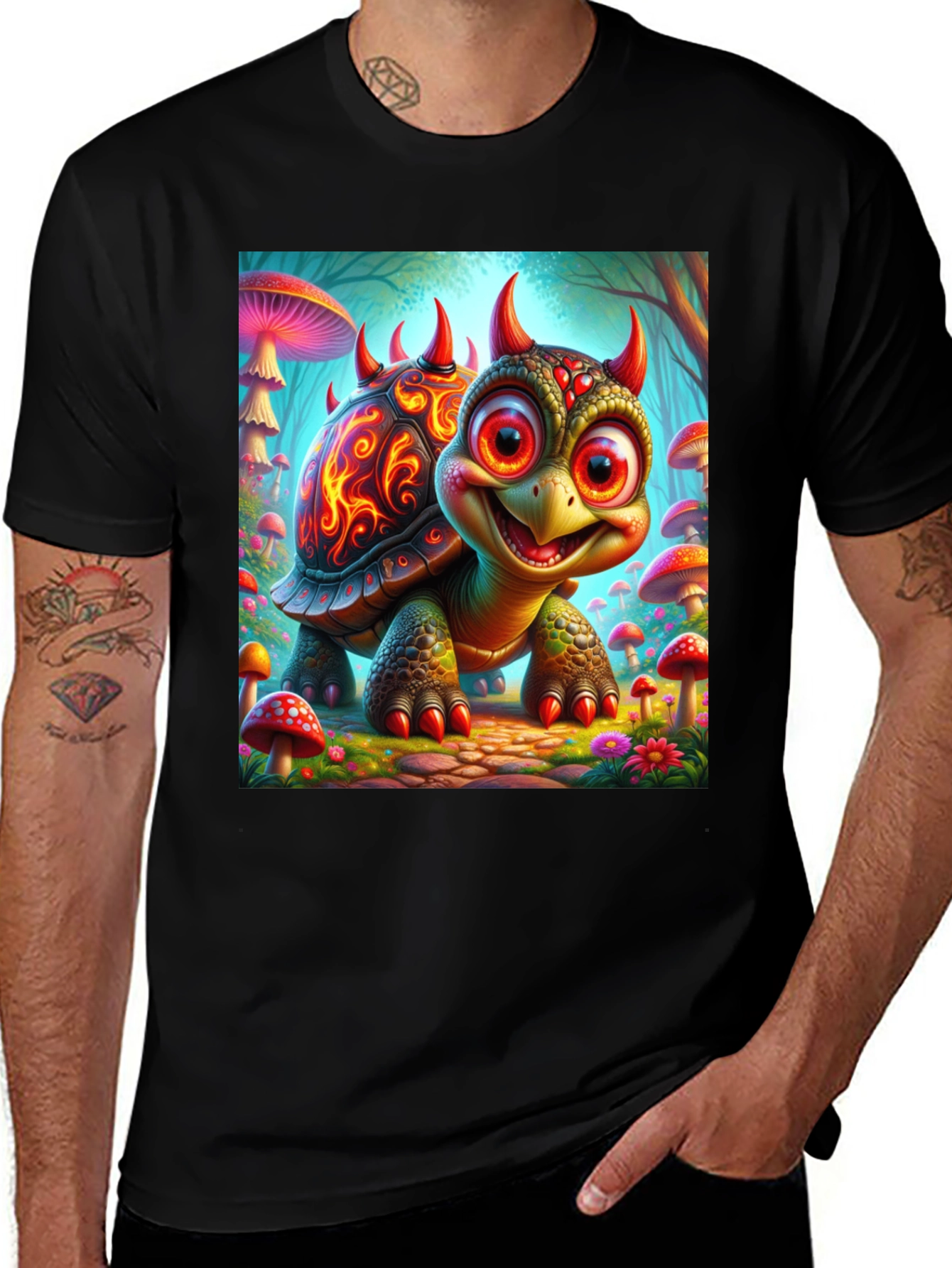 Variant 25 of Devil Turtle T-Shirt