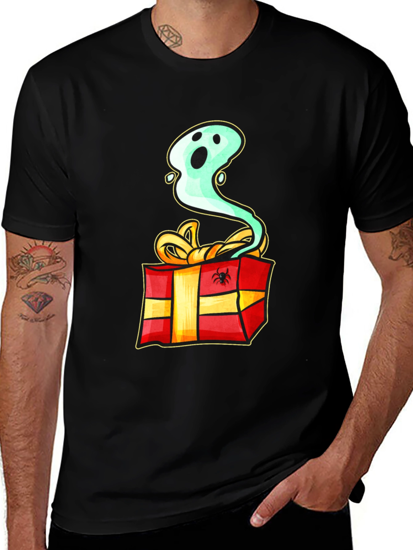 Variant 17 of Ghost in a Box Graphic Tee - Halloween Gift