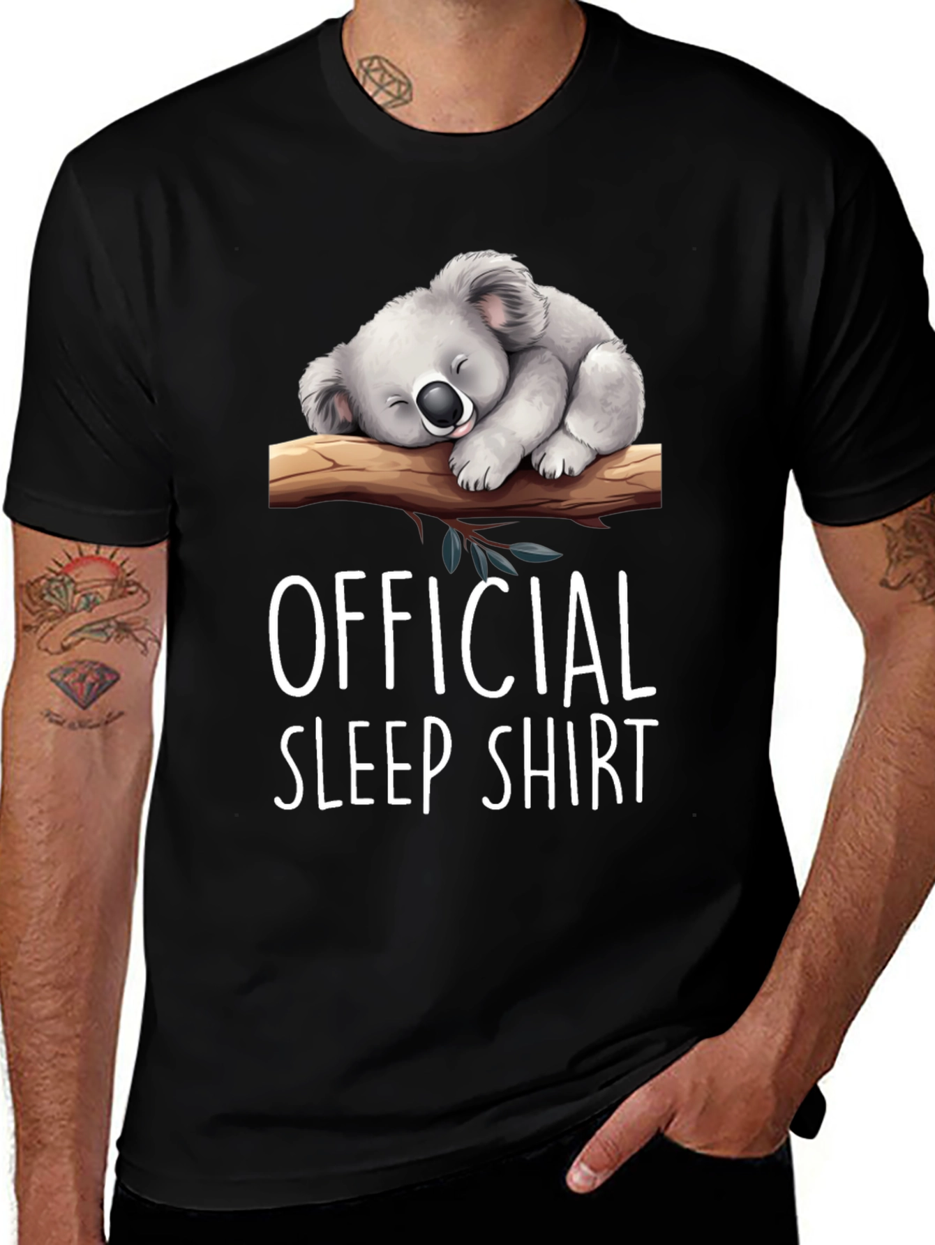 Variant 19 of Official Sleep Shirt - Koala Napping