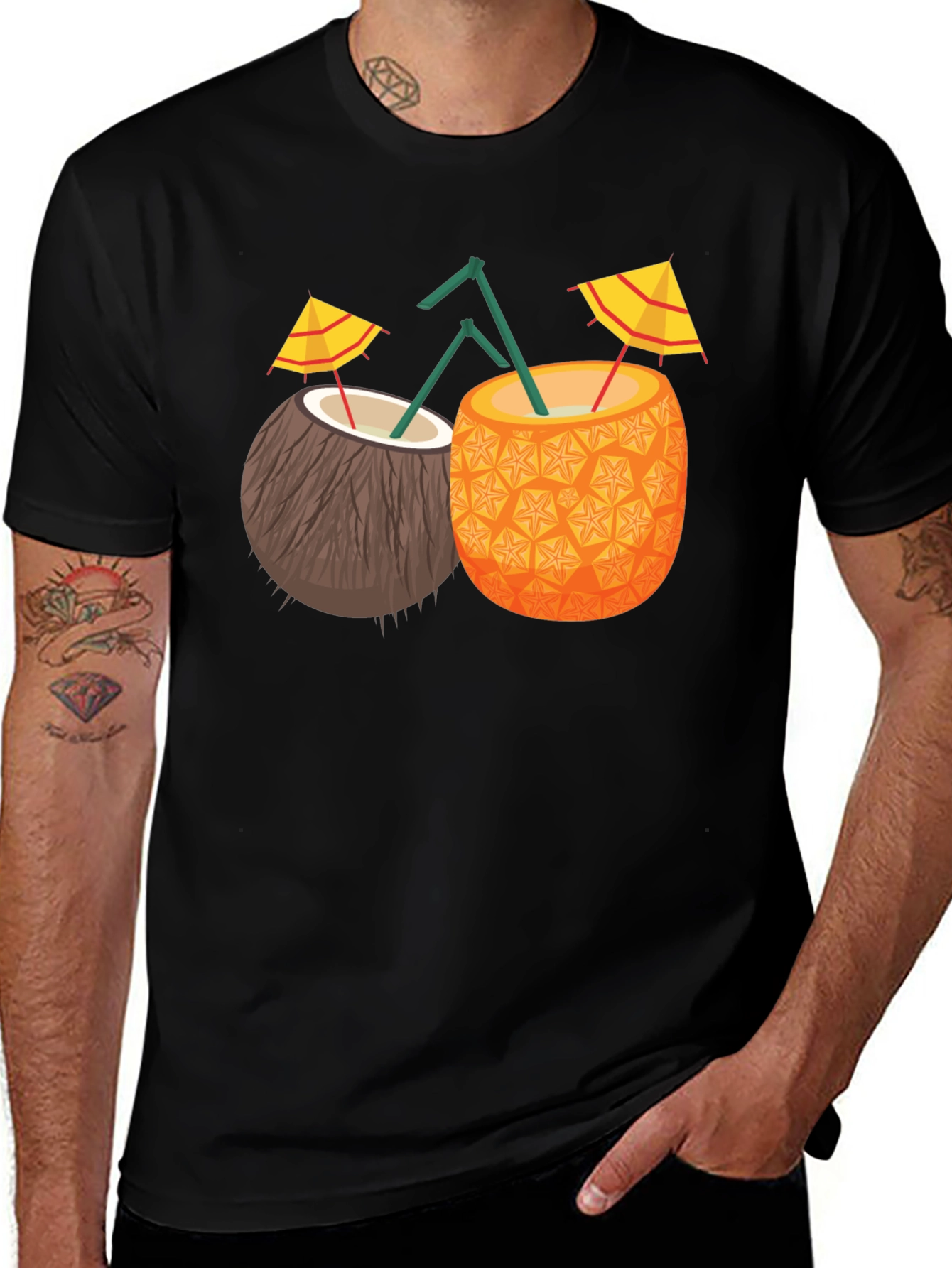 Tropical Drinks Graphic Tee