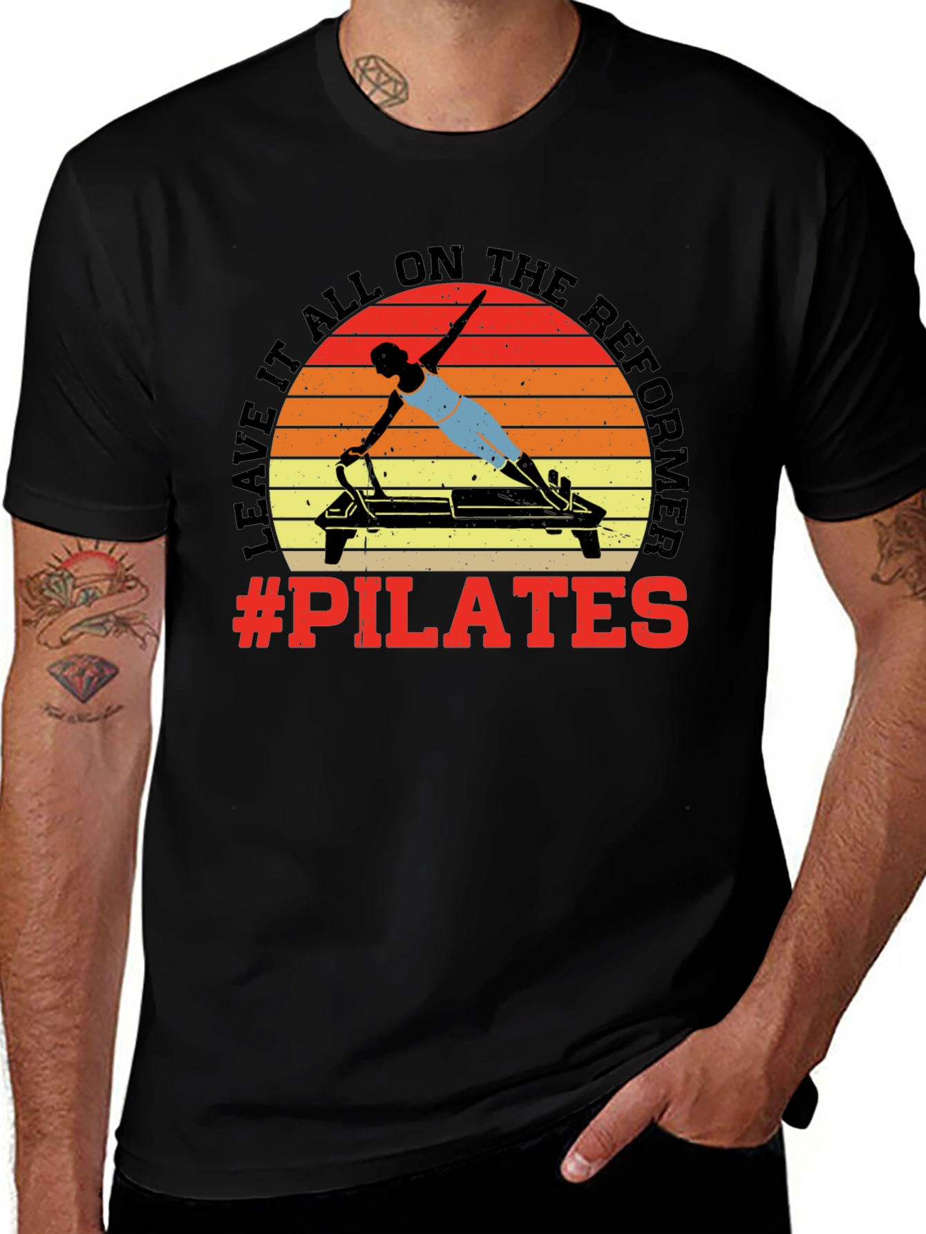 Pilates Reformer Graphic Tee - Workout Ready!