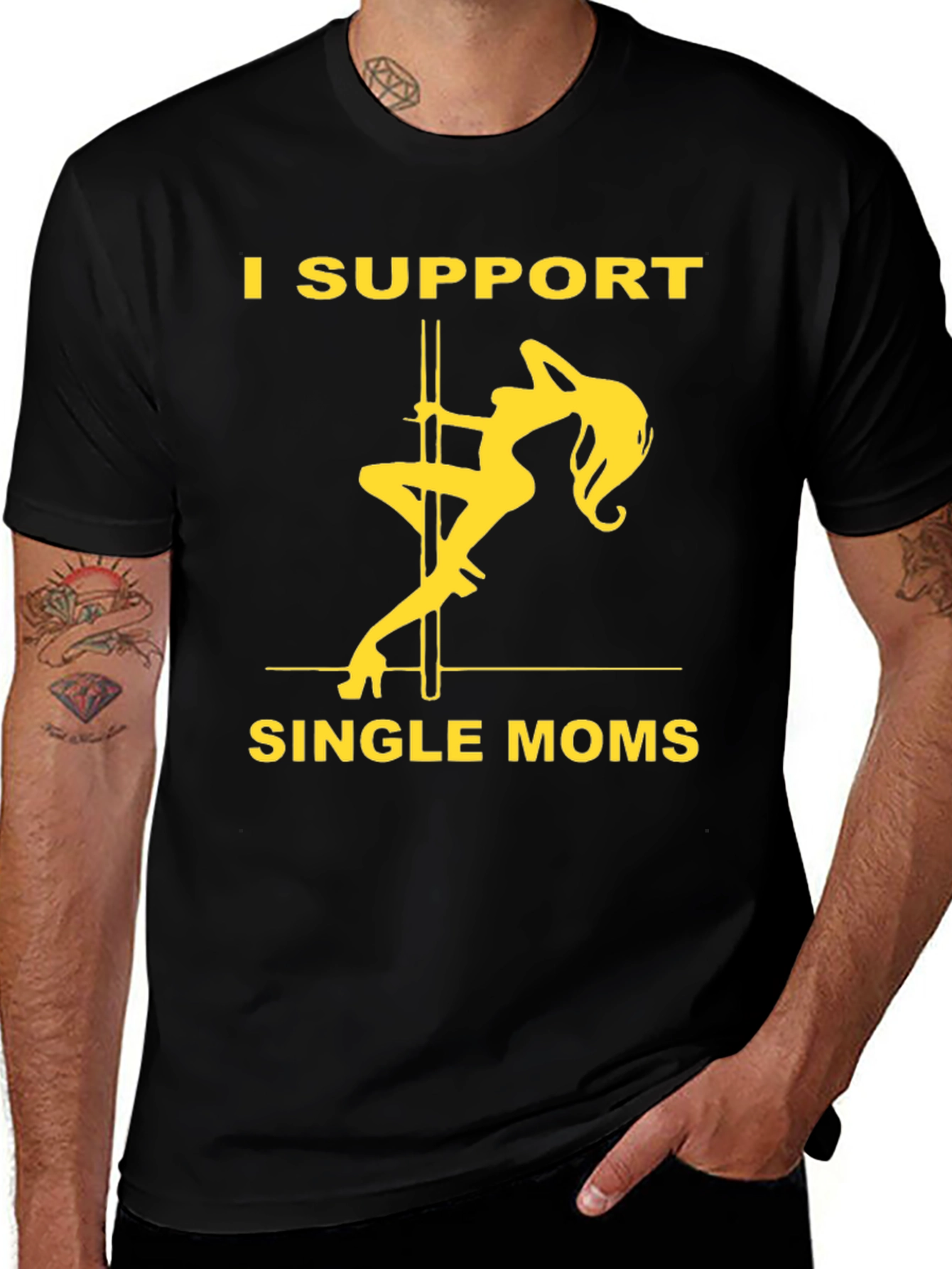 Variant 24 of I Support Single Moms Graphic T-Shirt
