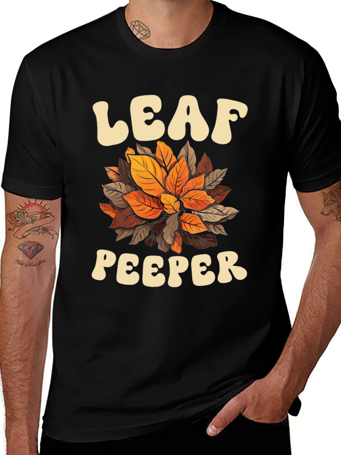Leaf Peeper Graphic Tee - Autumn Fall T-Shirt