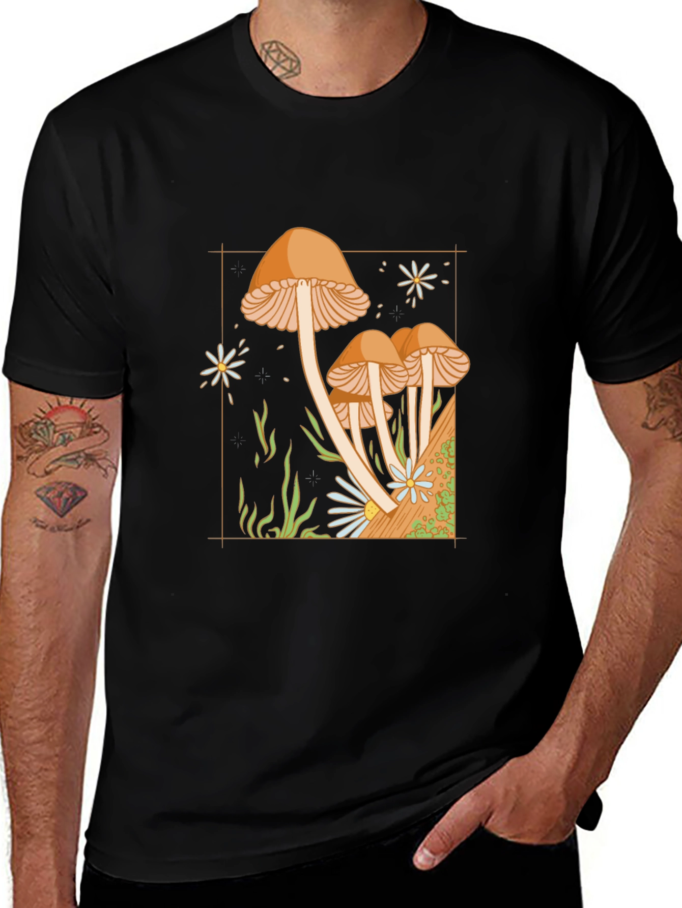 Variant 20 of Mushroom Graphic Tee - Unique Design