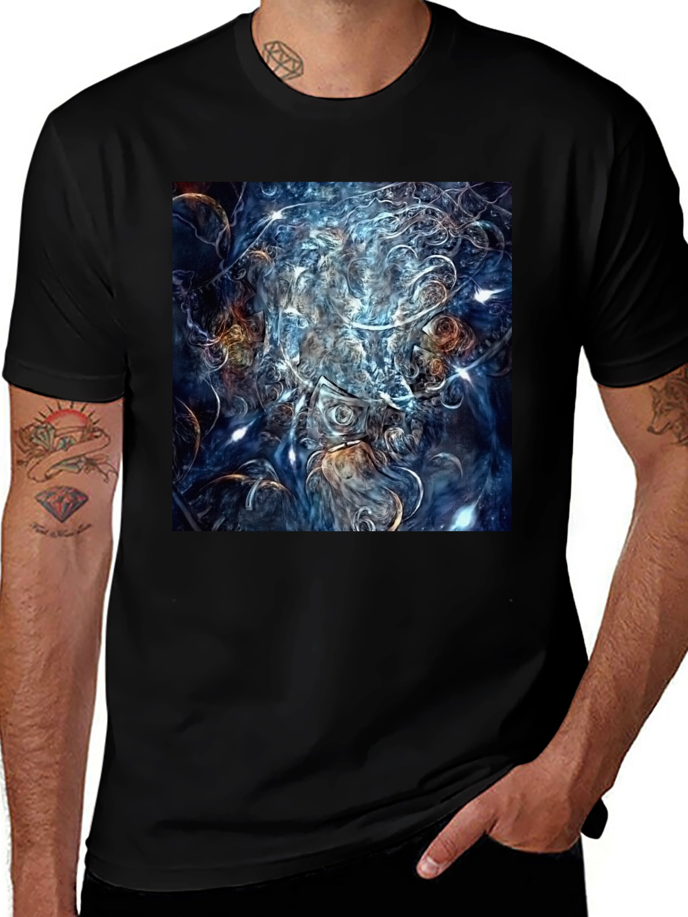 Variant 17 of Abstract Art Graphic Tee - Unique Design Shirt