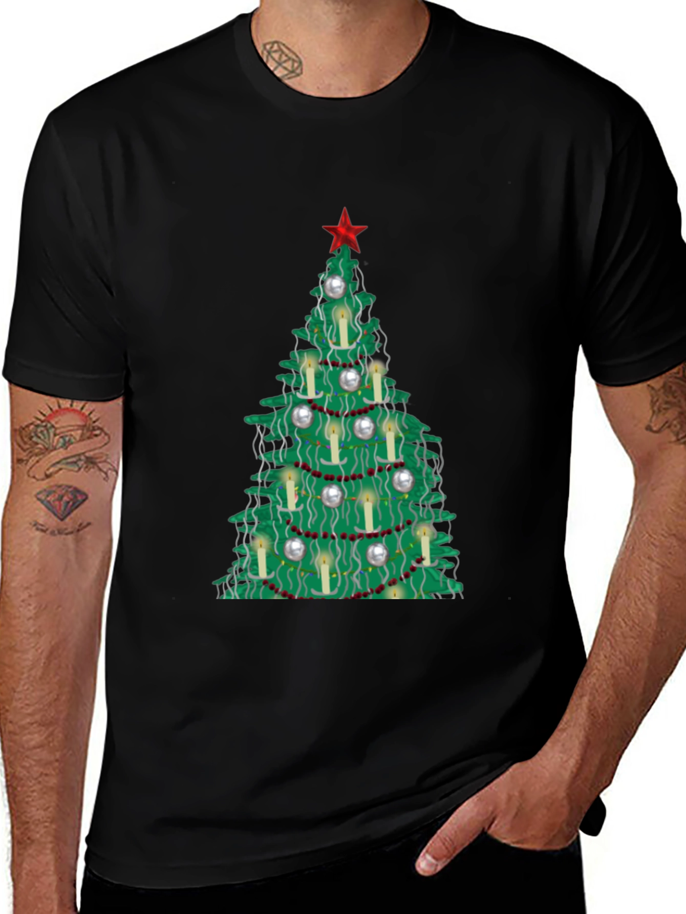 Festive Christmas Tree T-Shirt - Holiday Style