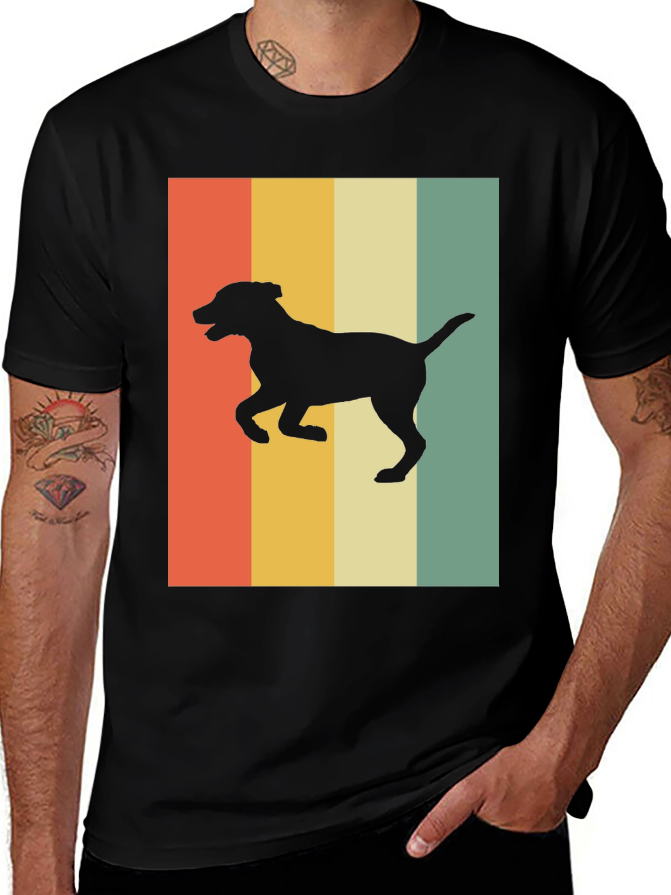Variant 8 of Retro Dog Silhouette T-Shirt