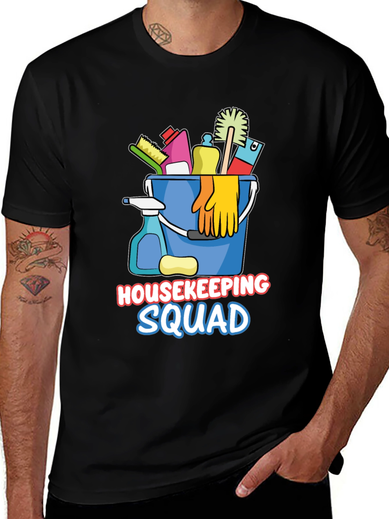 Variant 22 of Housekeeping Squad Graphic T-Shirt