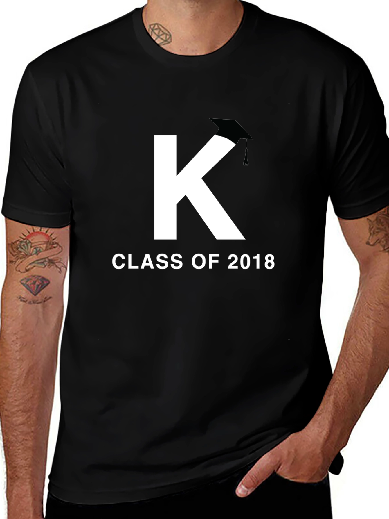 Class of 2018 Graduation T-Shirt - Initial K