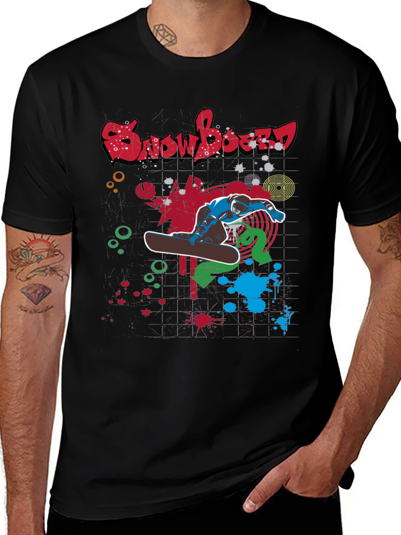 Variant 2 of Snowboard Graphic Tee - Cool Streetwear Style