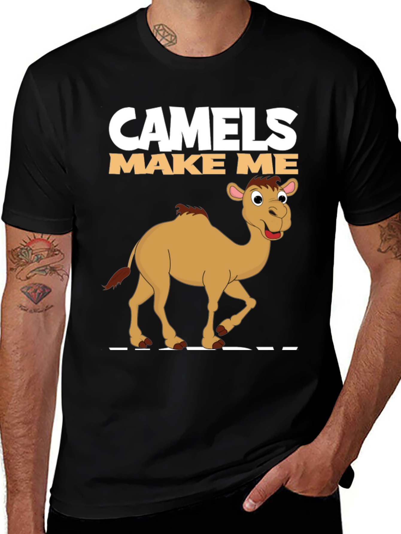 Variant 9 of Camels Make Me Happy Graphic T-Shirt