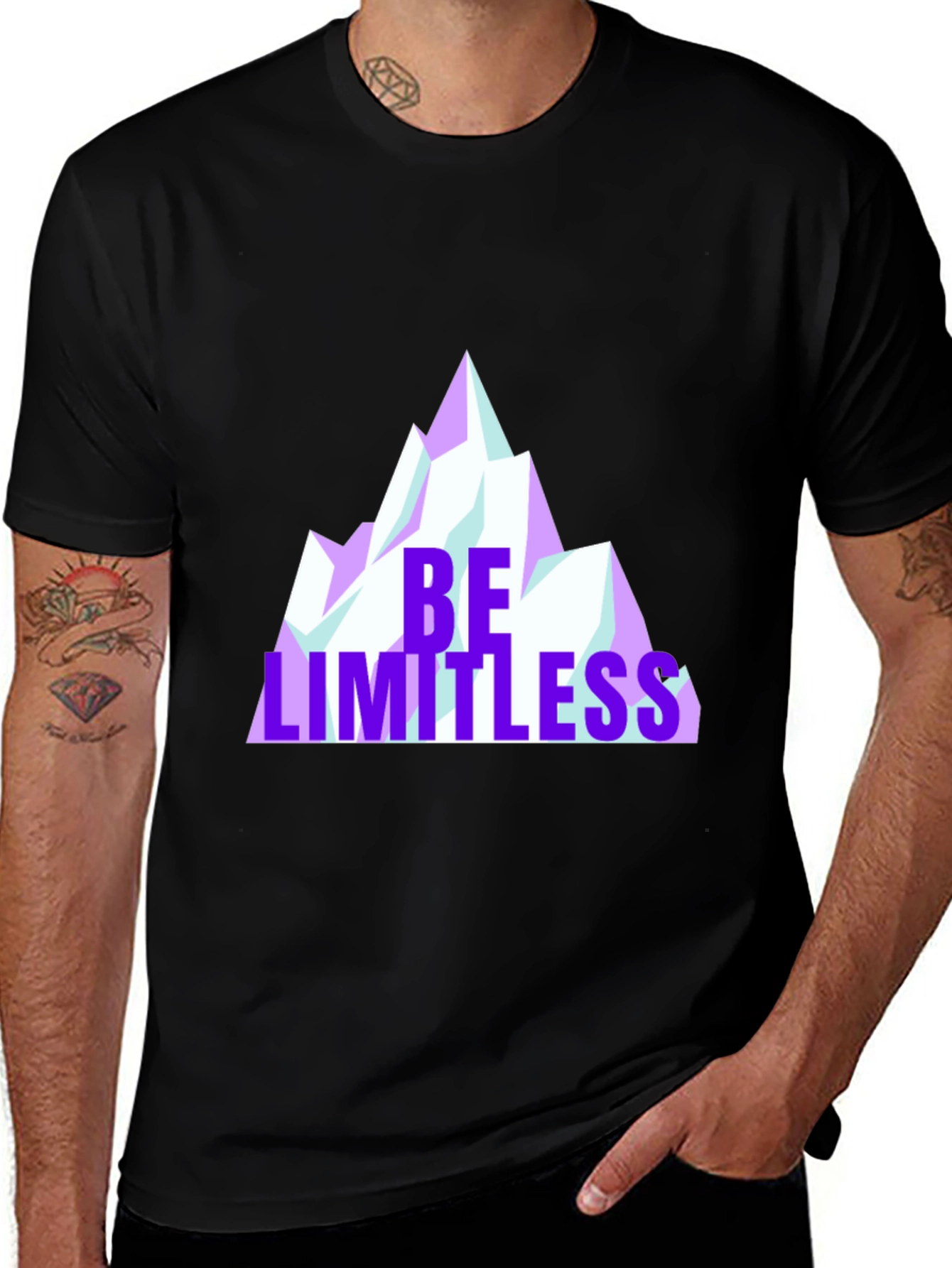 Variant 16 of Be Limitless Graphic Tee - Black