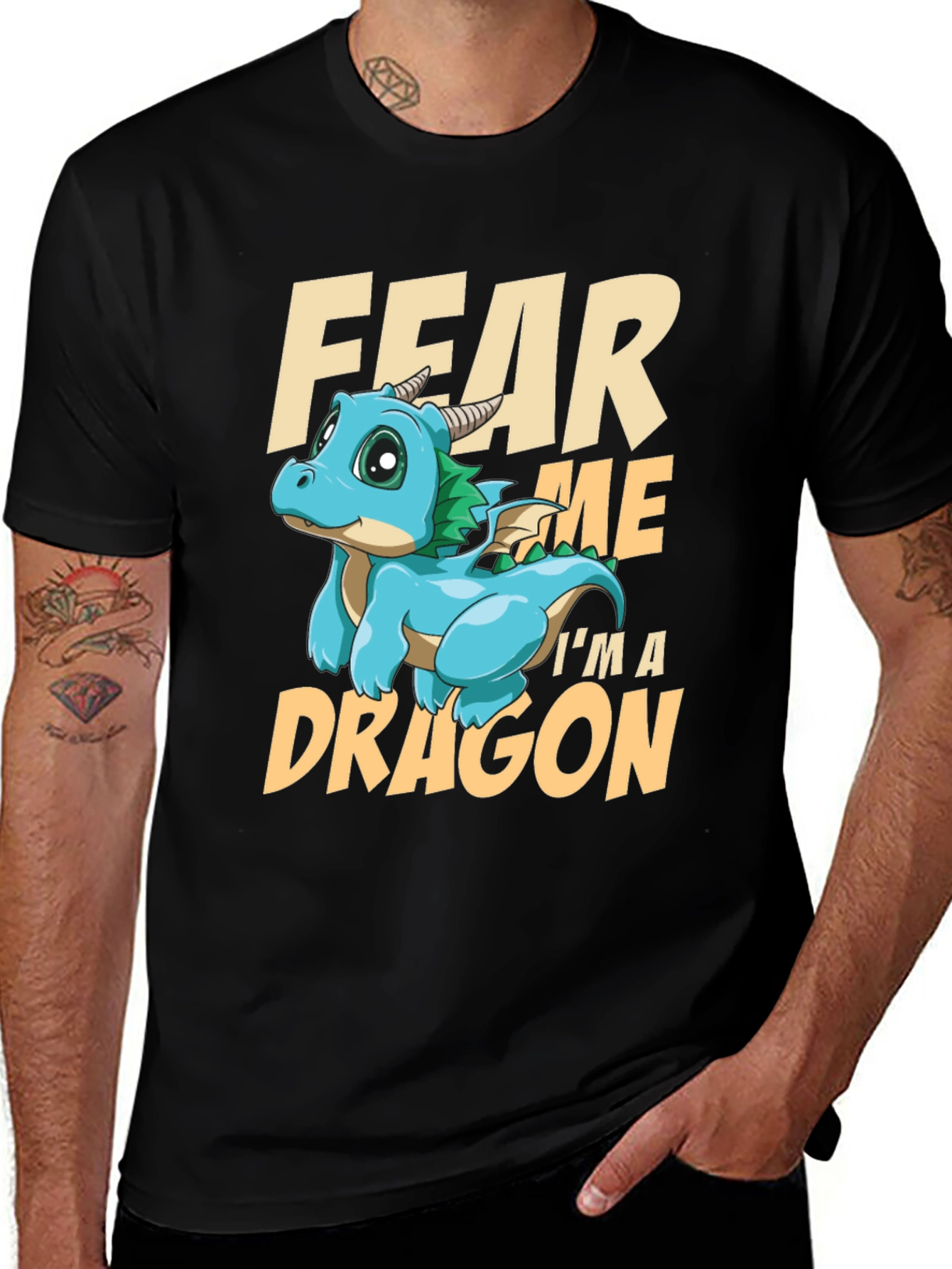 Variant 8 of Fear Me Dragon T-Shirt