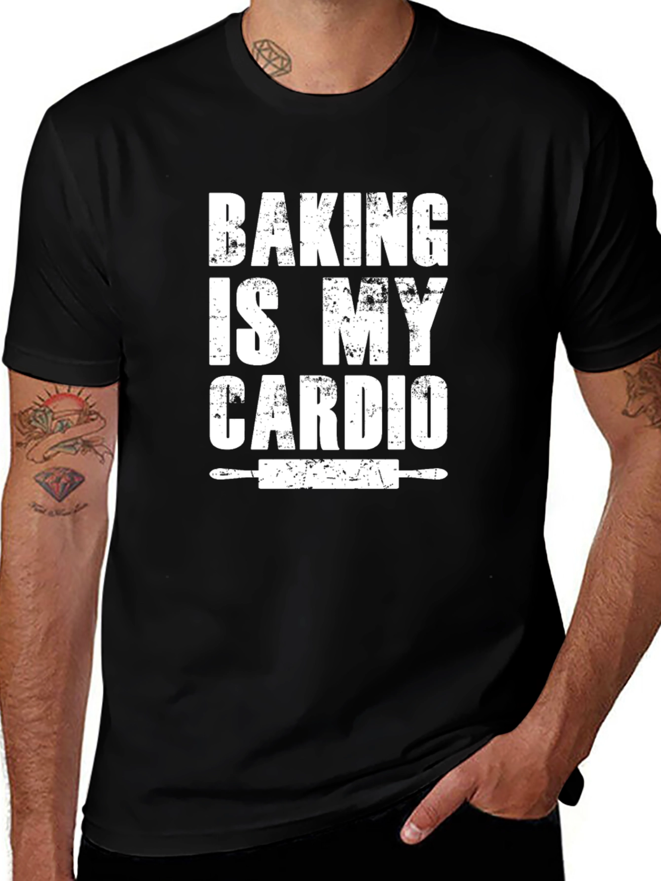Variant 27 of Baking Is My Cardio Graphic T-Shirt