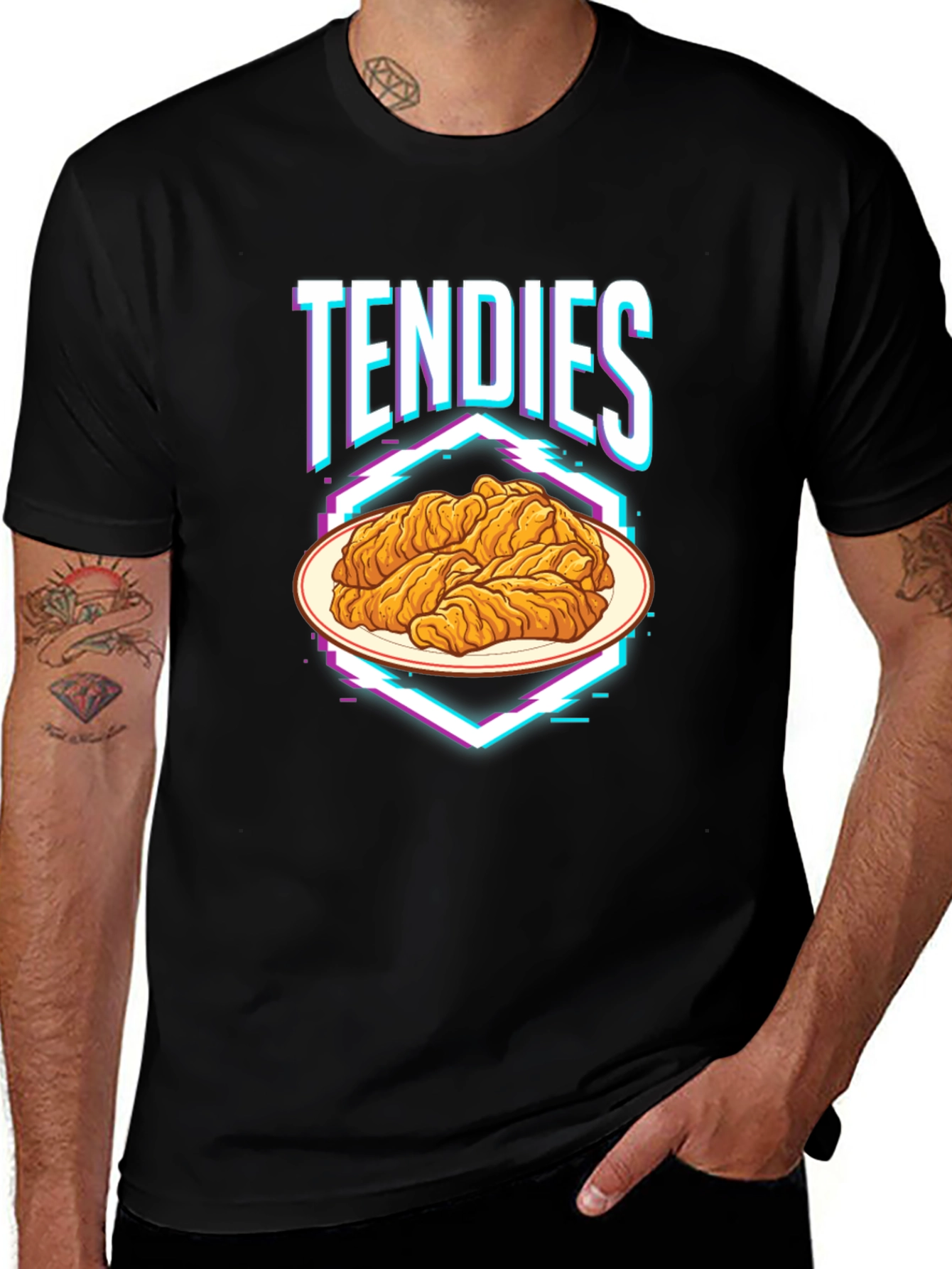 Variant 11 of Tendies Graphic Tee - Chicken Tender Lover