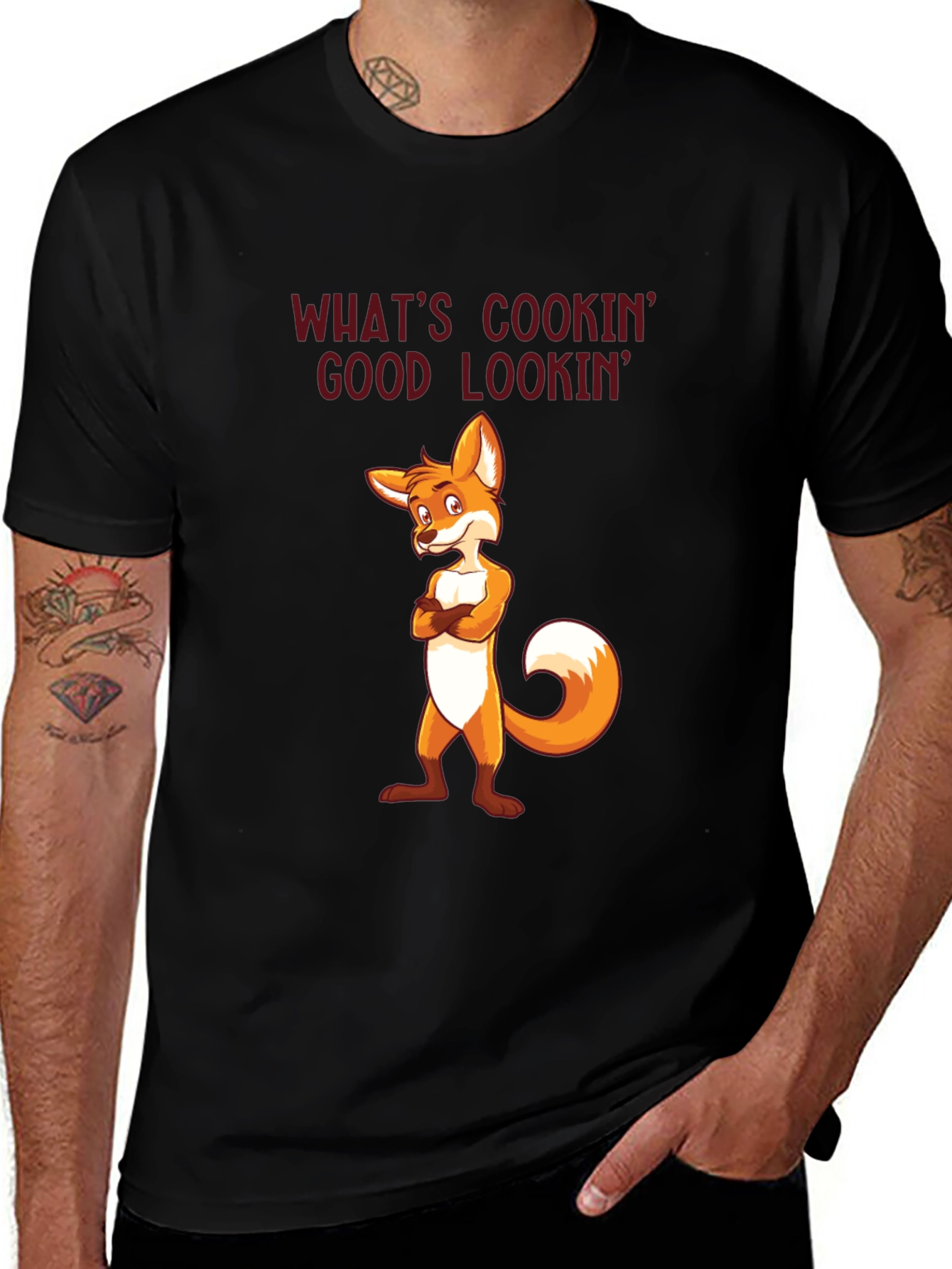 Variant 2 of What's Cookin' Good Lookin' Fox T-Shirt