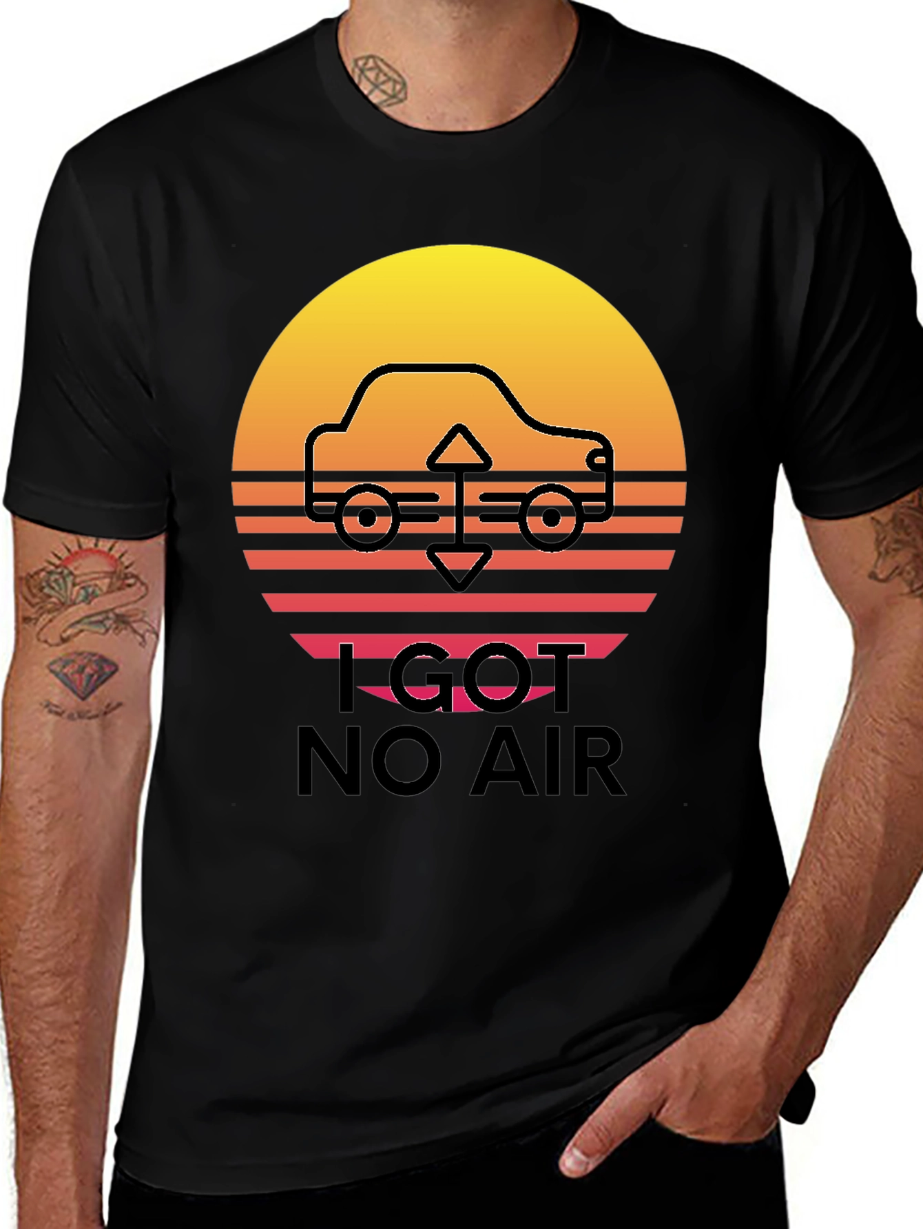 Variant 26 of I Got No Air T-Shirt - Lowrider Design