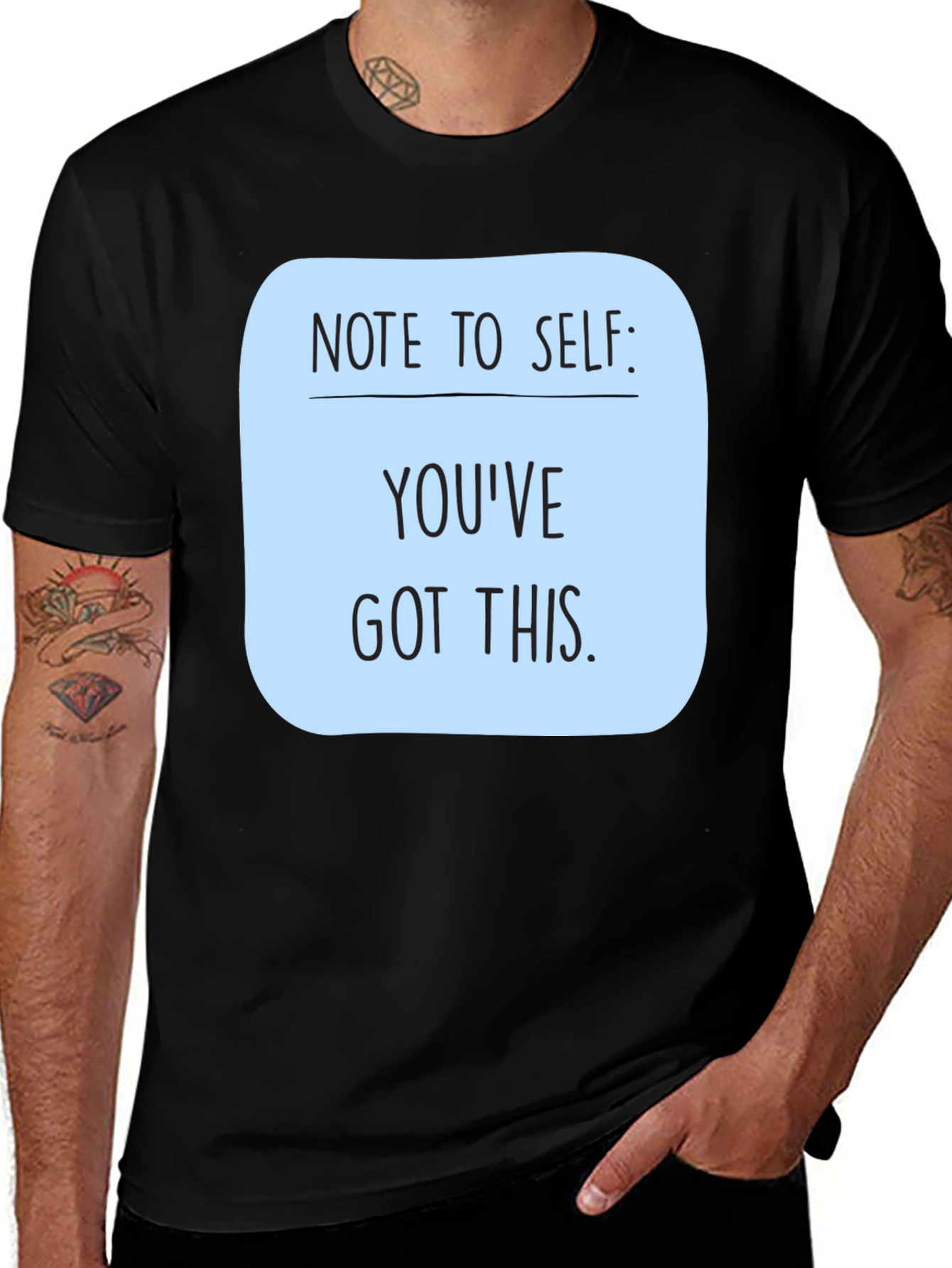 Variant 2 of Motivational 'You've Got This' Black T-Shirt
