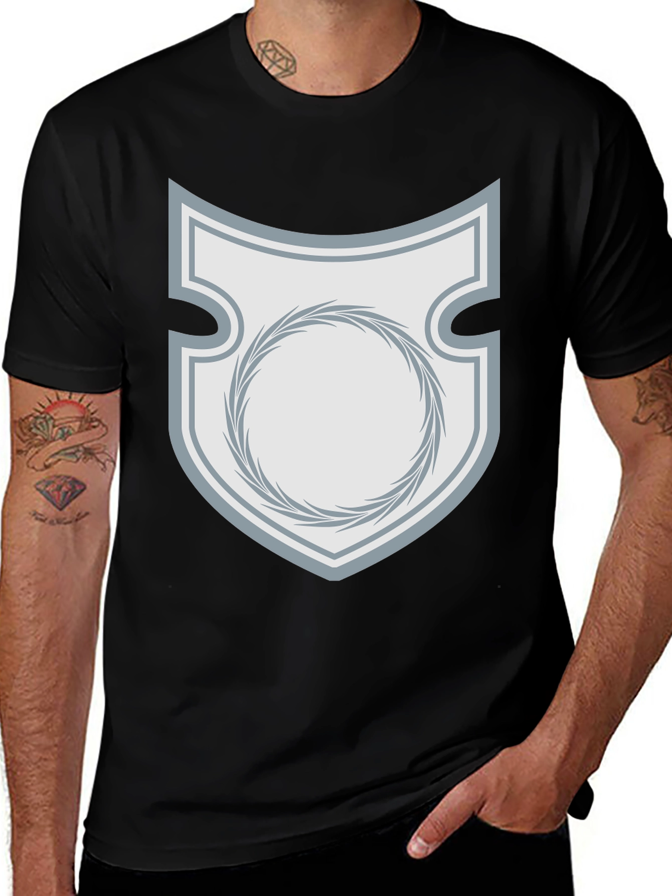 Variant 3 of Shield Emblem T-Shirt - Classic Style