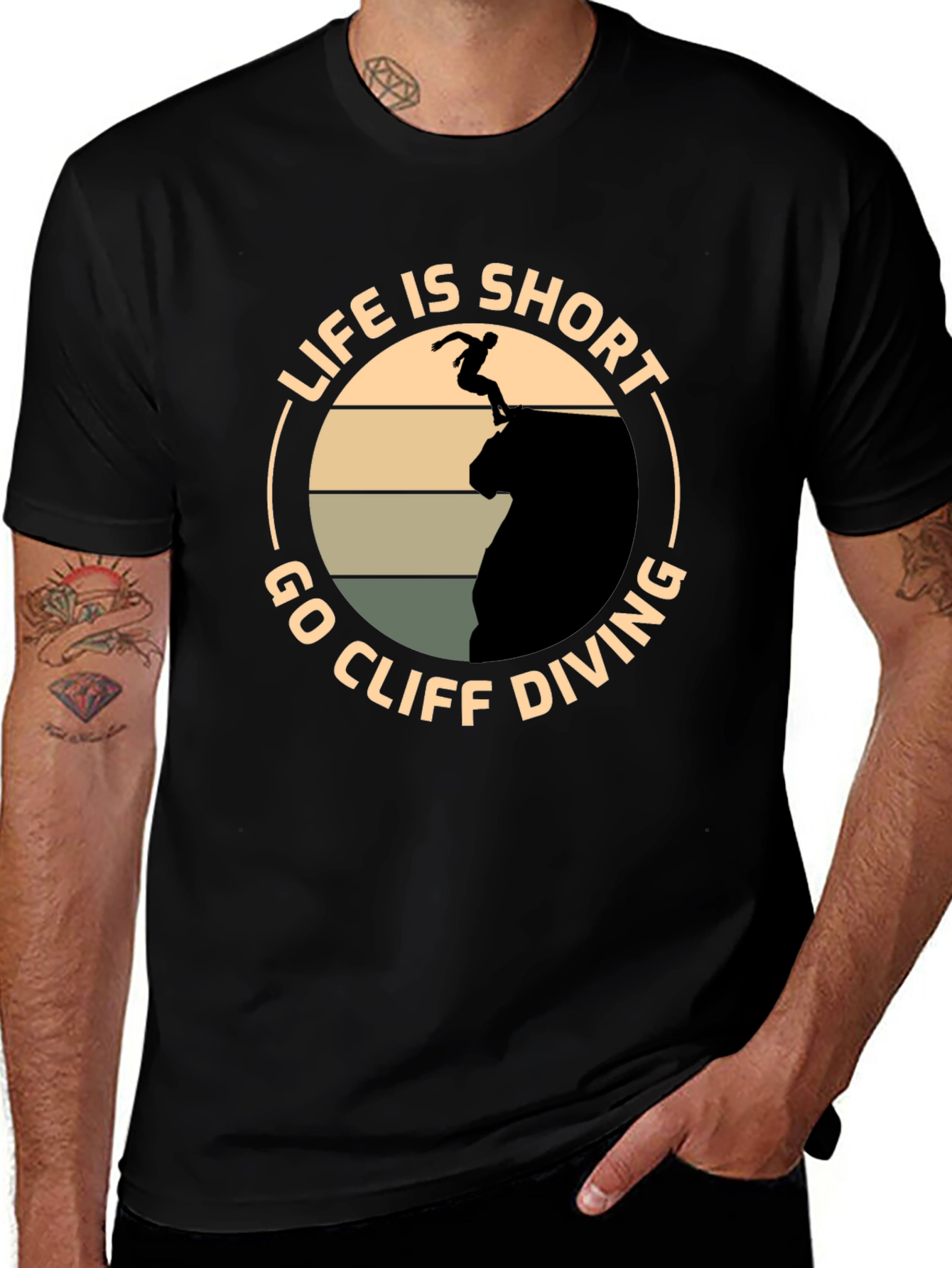 Life is Short - Cliff Diving T-Shirt