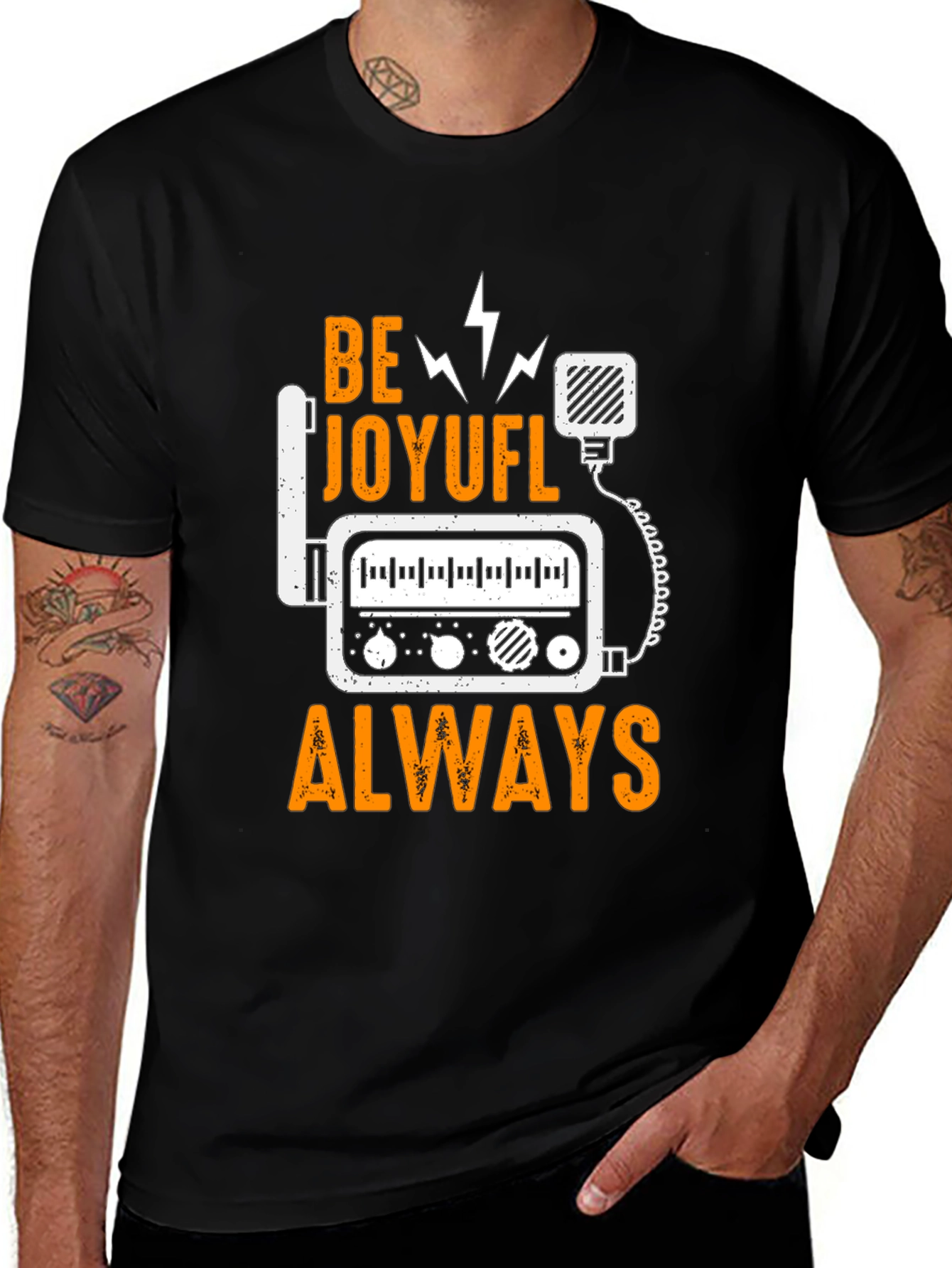 Variant 22 of Be Joyful Always T-Shirt - Radio Operator Gift