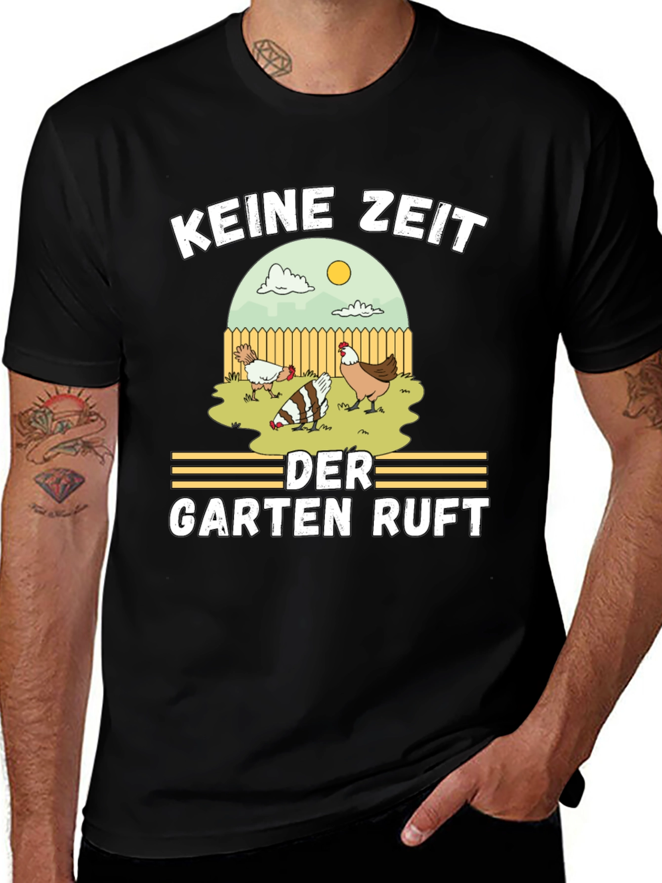 Variant 11 of Keine Zeit Der Garten Ruft Black T-Shirt