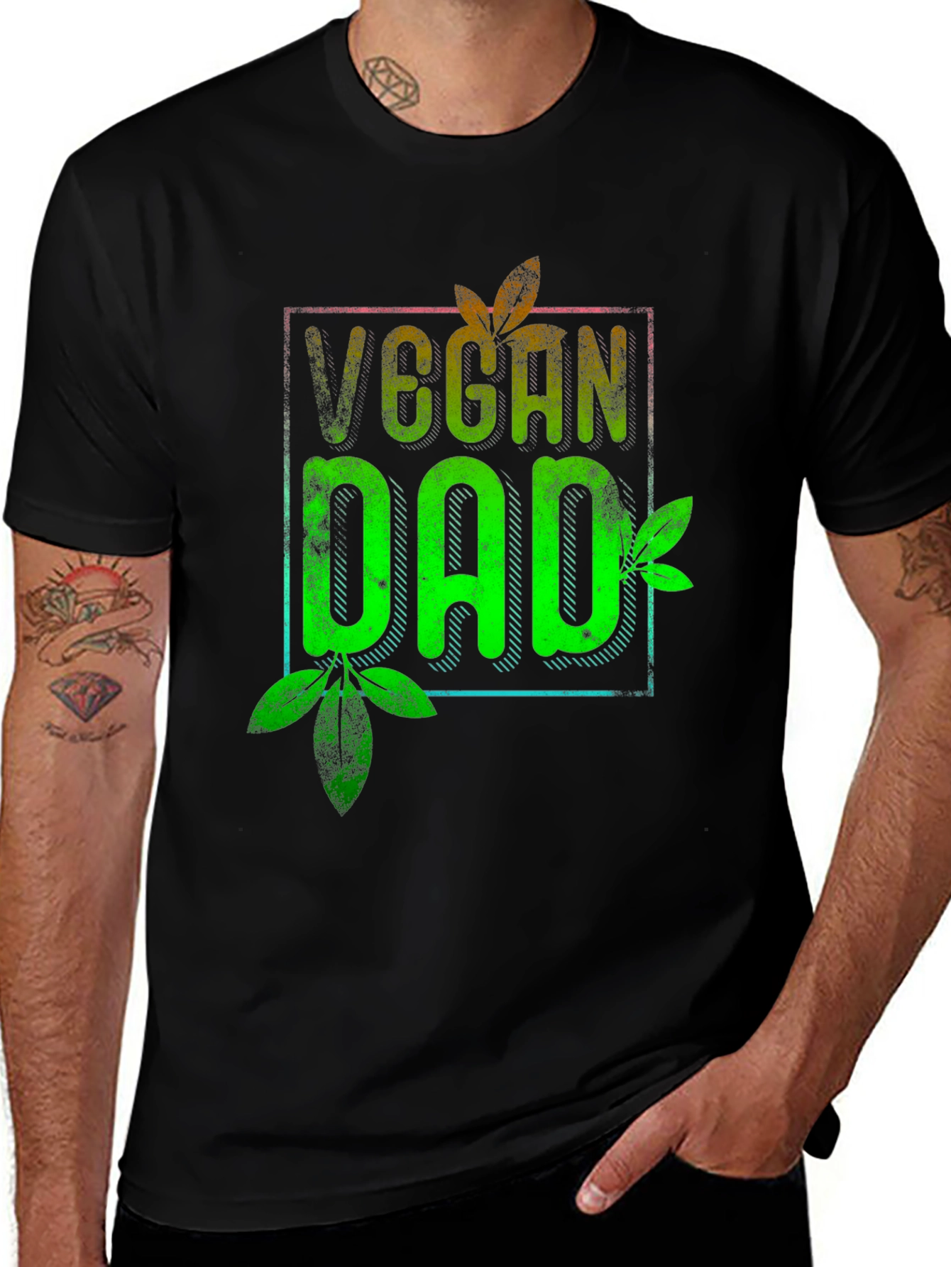 Variant 15 of Vegan Dad T-Shirt - Cool Plant Based Father's Day Tee