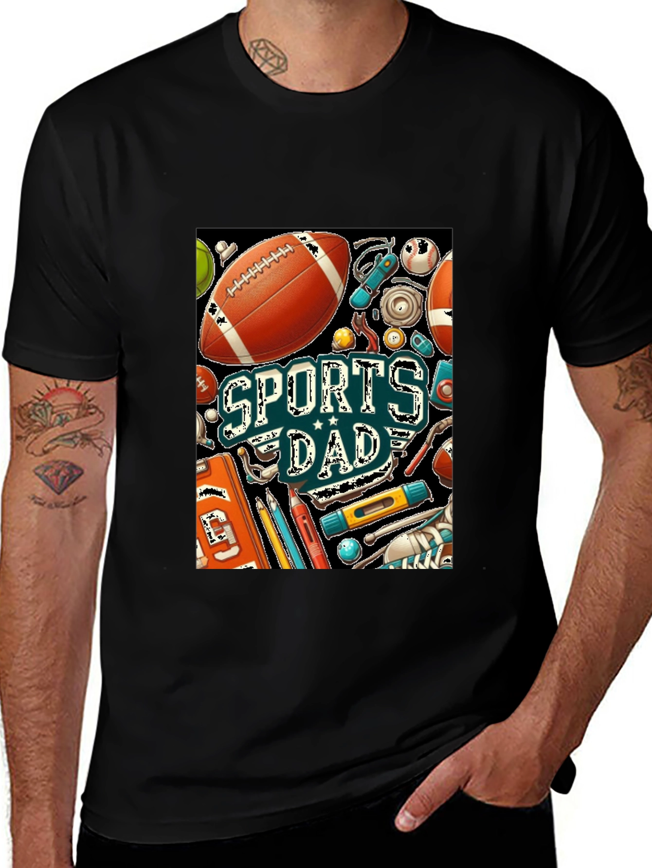 Variant 19 of Sports Dad Graphic T-Shirt - Father's Day Gift