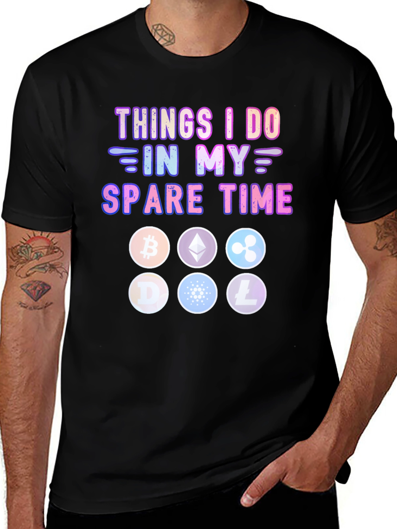 Variant 9 of Crypto Spare Time T-Shirt