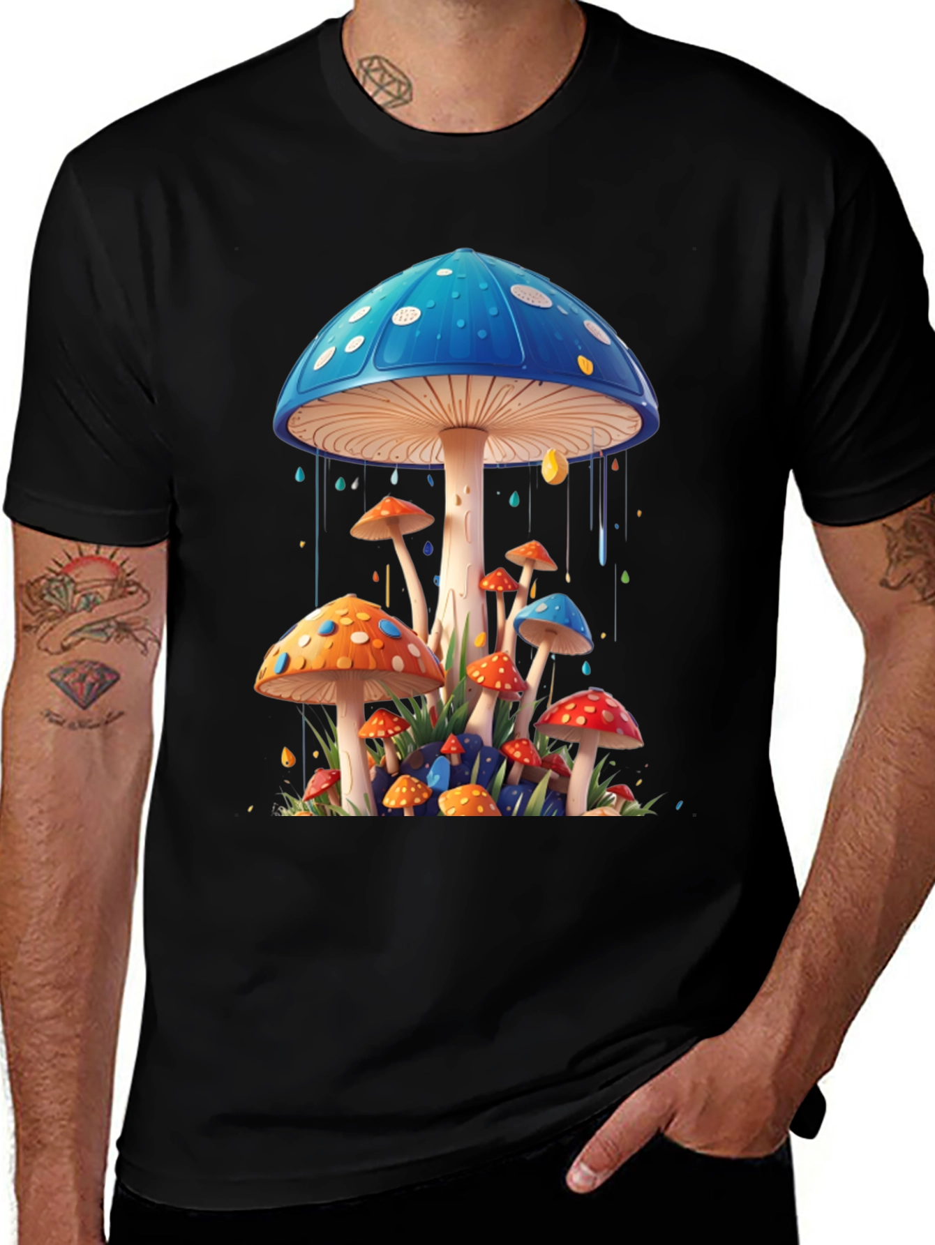 Variant 30 of Mushroom Art Graphic Tee