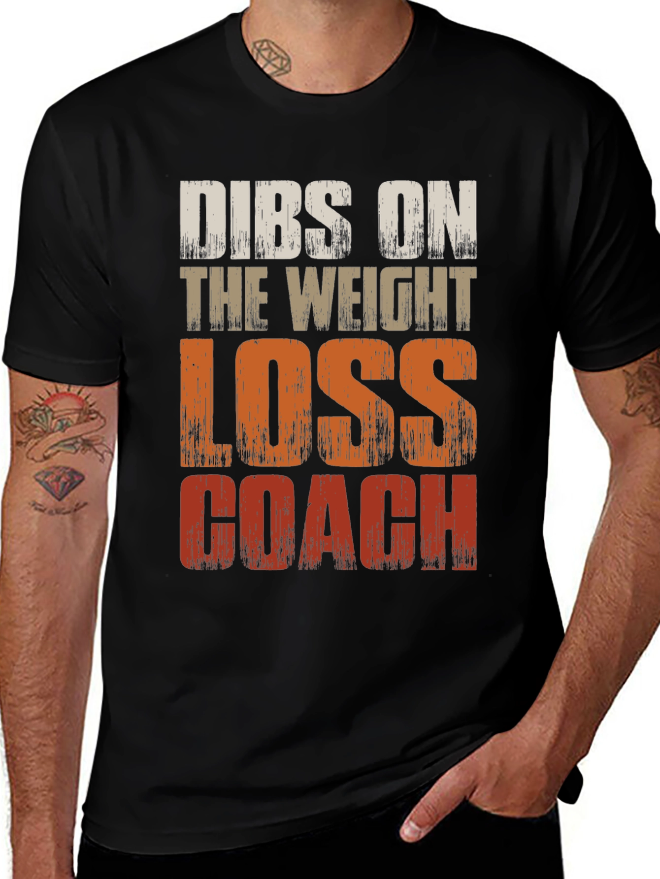 Variant 12 of Dibs On Weight Loss Coach T-Shirt - Gym Fitness Tee