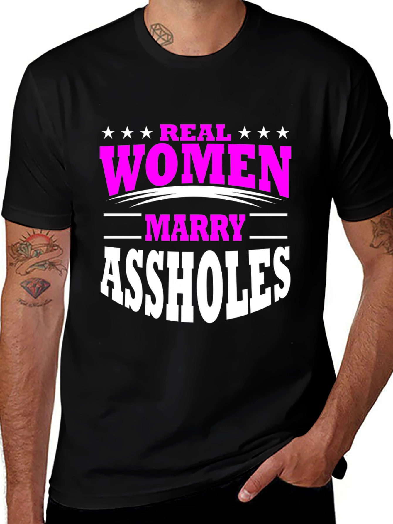 Variant 5 of Real Women Marry Assholes Graphic Tee