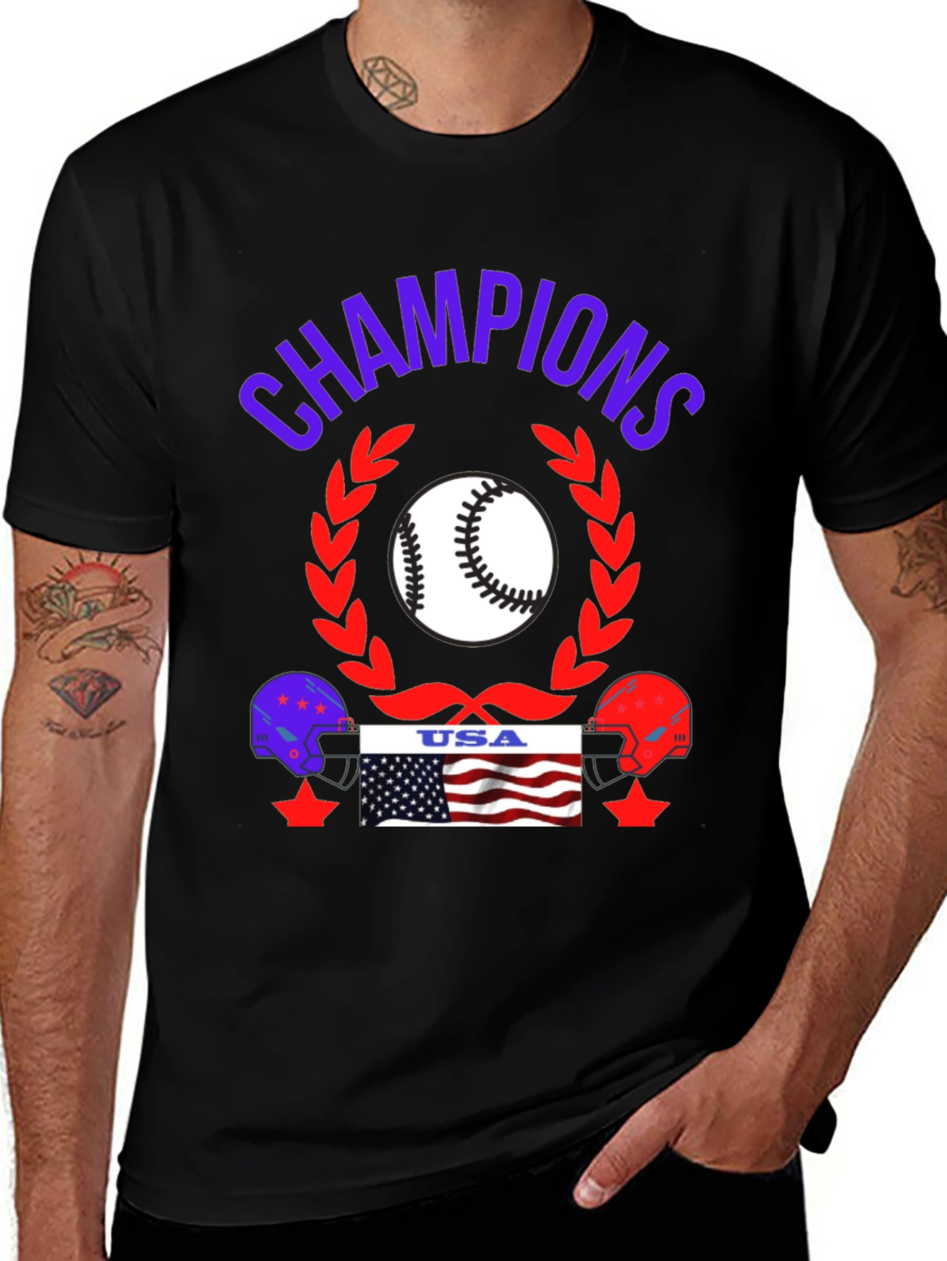 Variant 15 of Champions USA Baseball T-Shirt