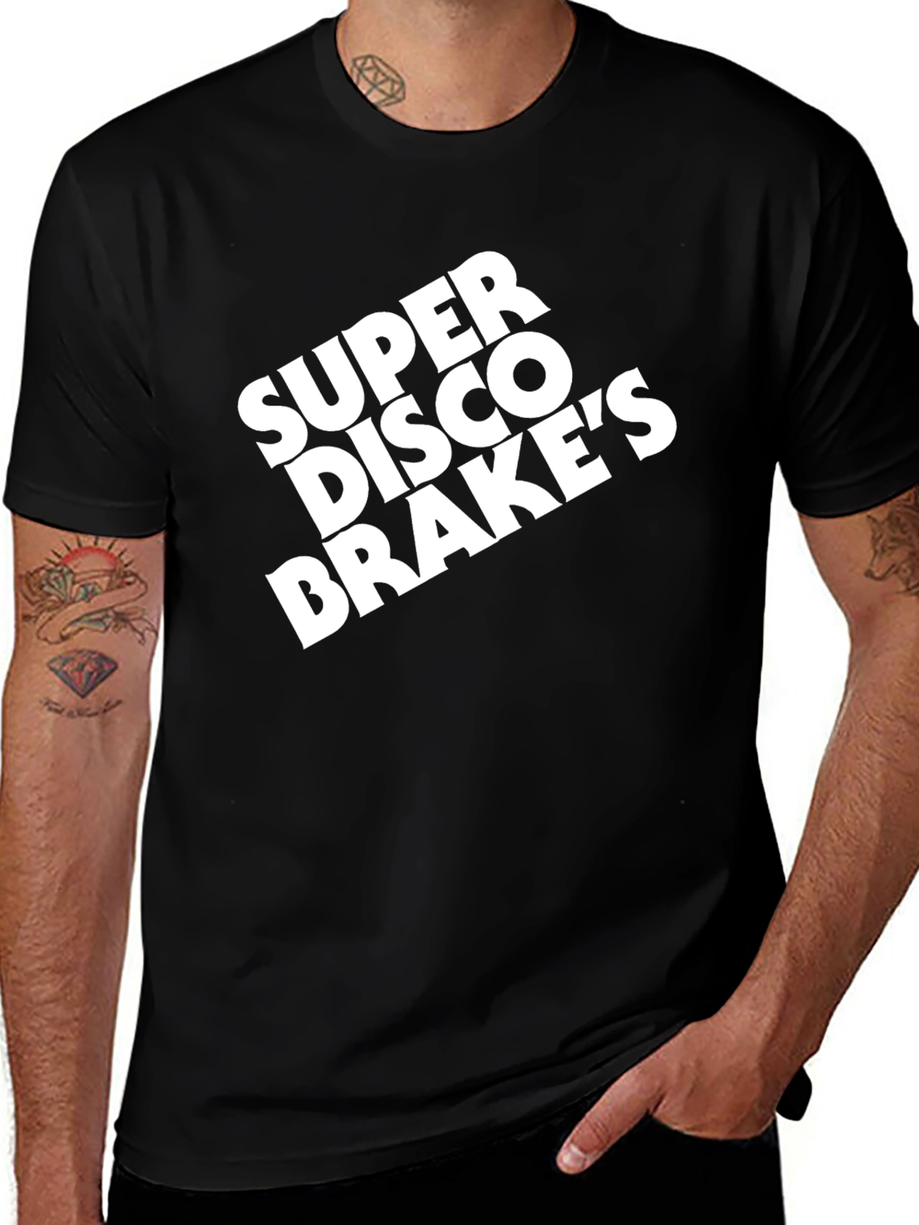 Variant 8 of Super Disco Brake's Black Graphic Tee