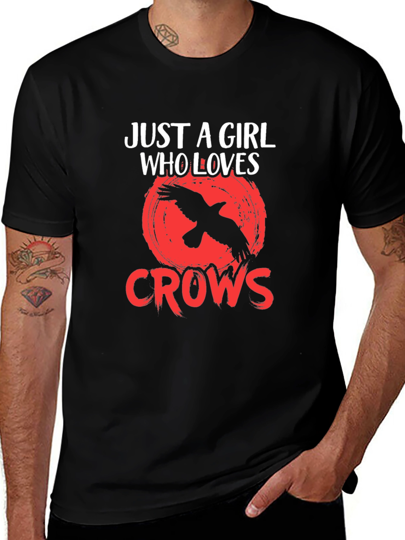 Variant 24 of Just a Girl Who Loves Crows T-Shirt