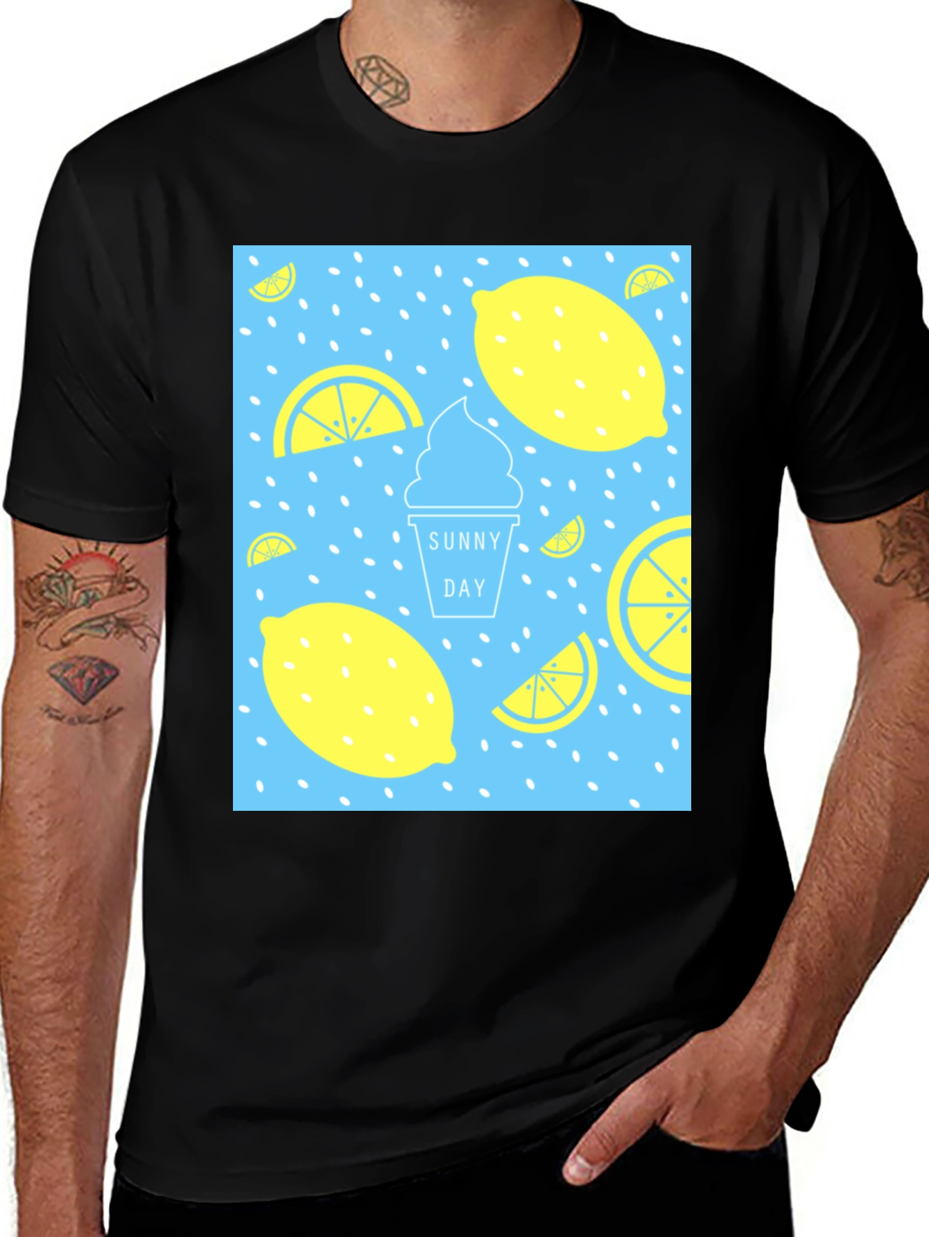 Variant 26 of Sunny Day Lemon Graphic Tee