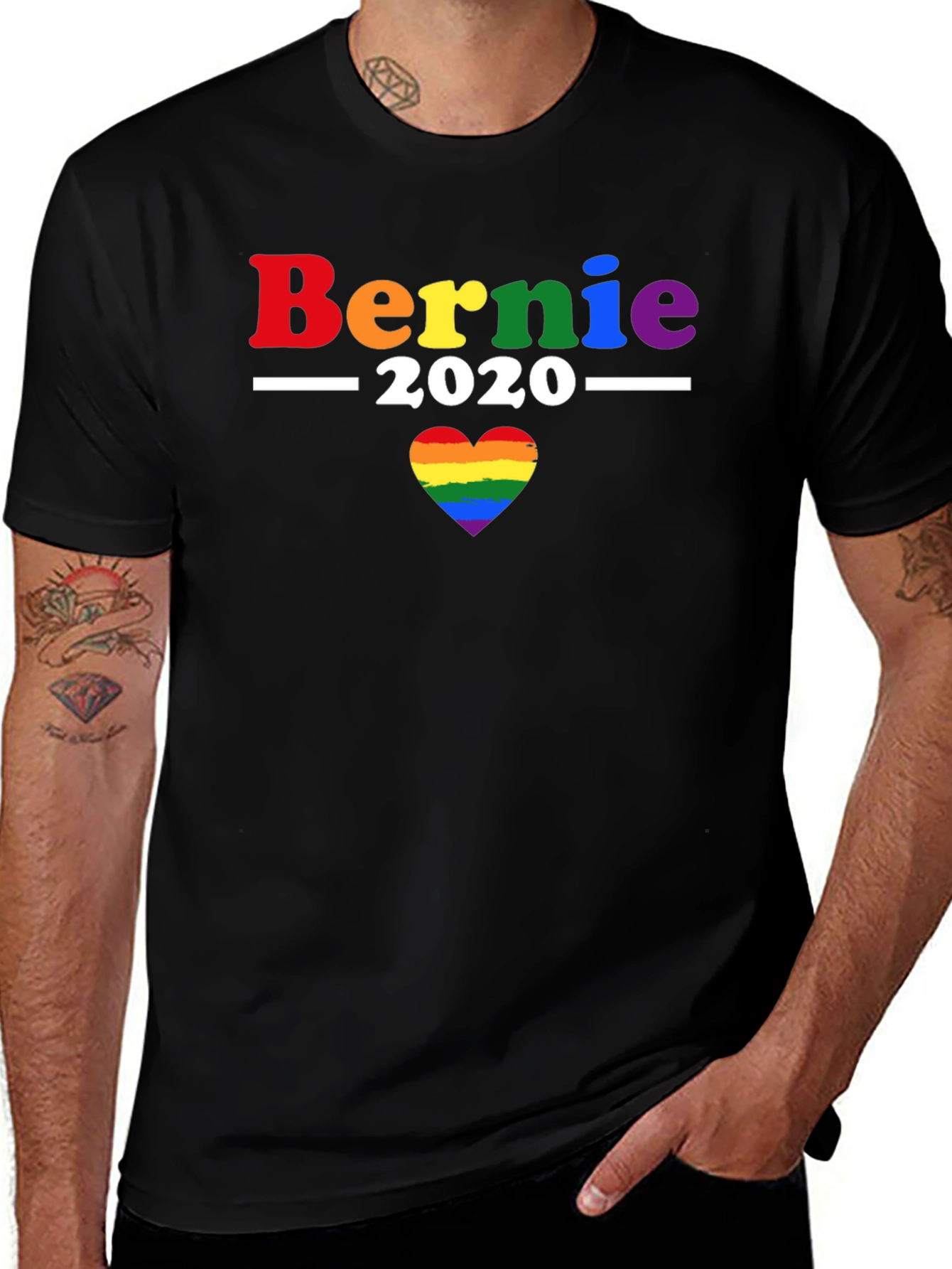 Bernie 2020 LGBTQ+ Pride T-Shirt