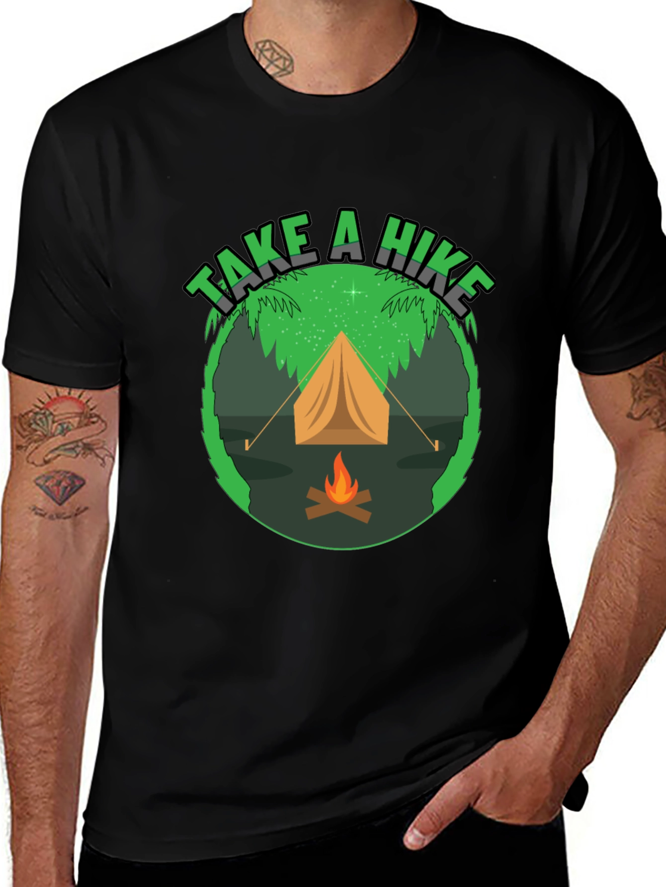 Variant 15 of Take a Hike Camping T-Shirt - Adventure Awaits!