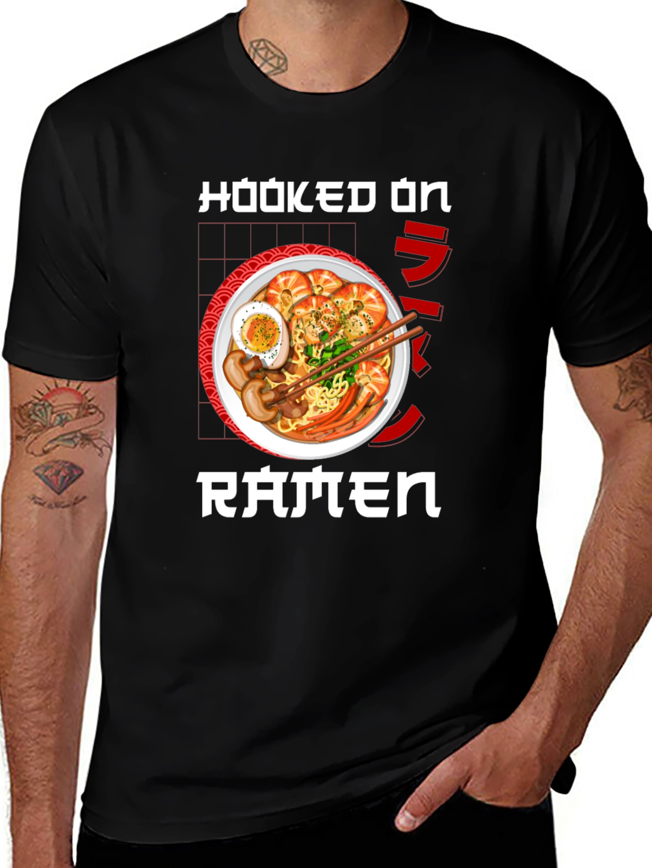 Hooked on Ramen Graphic T-Shirt