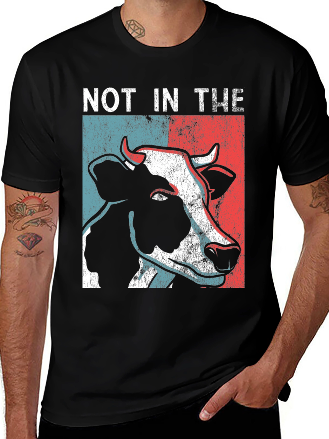 Variant 7 of Not In The Mood Cow Graphic Tee